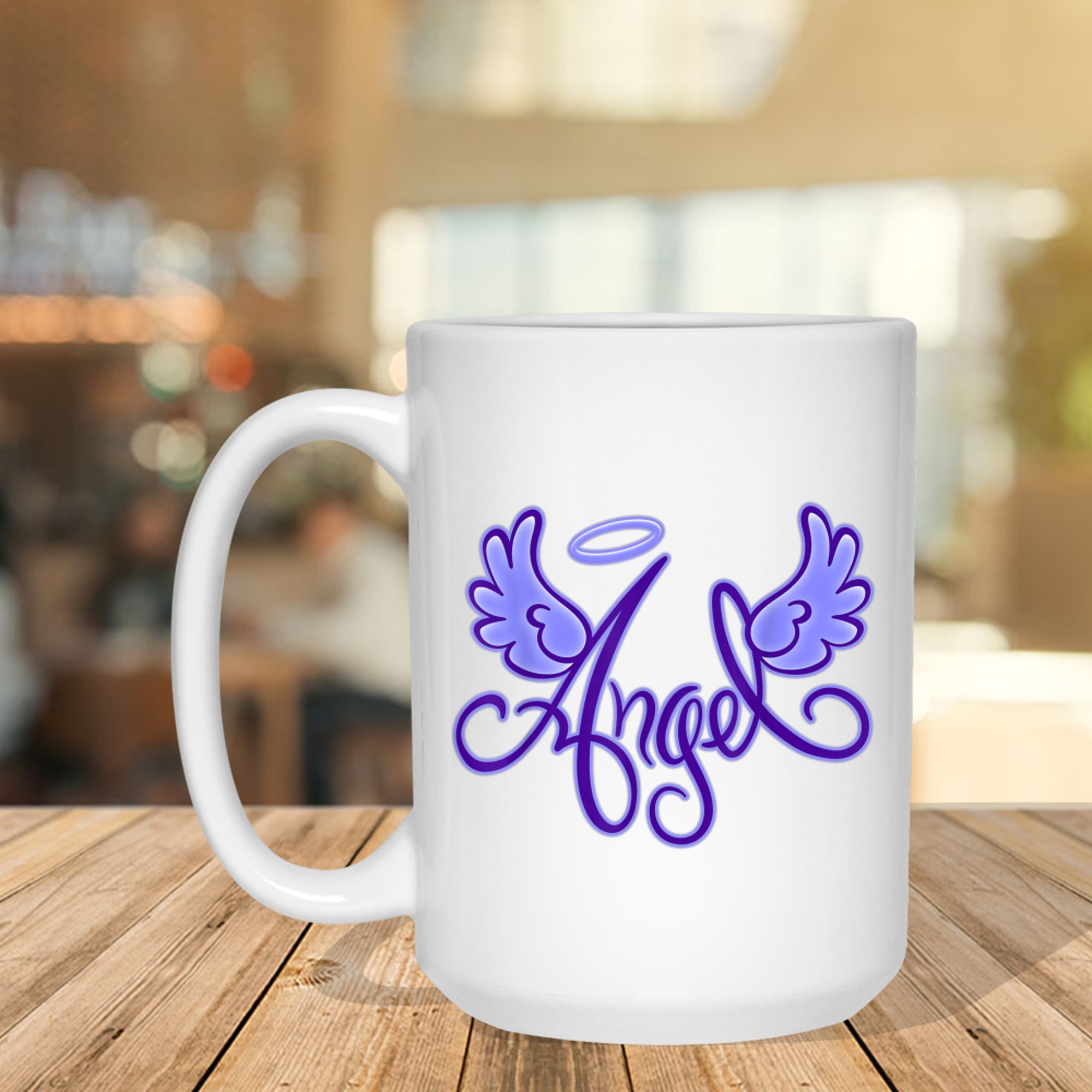 Retro 90s 00s Throwback Angel Wings Y2K Aesthetic Mug