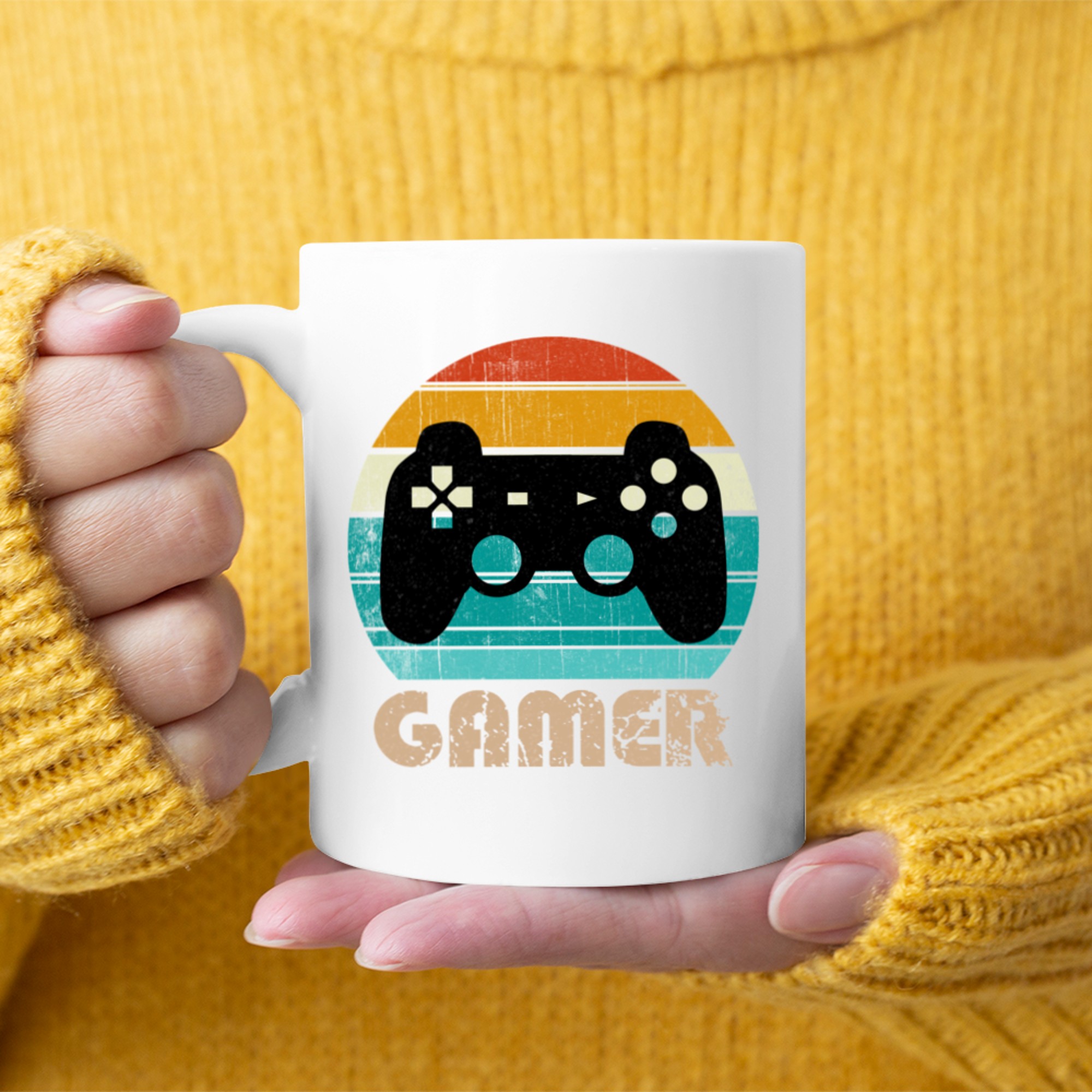 Retro Gamer Video Games Player Gaming Mug