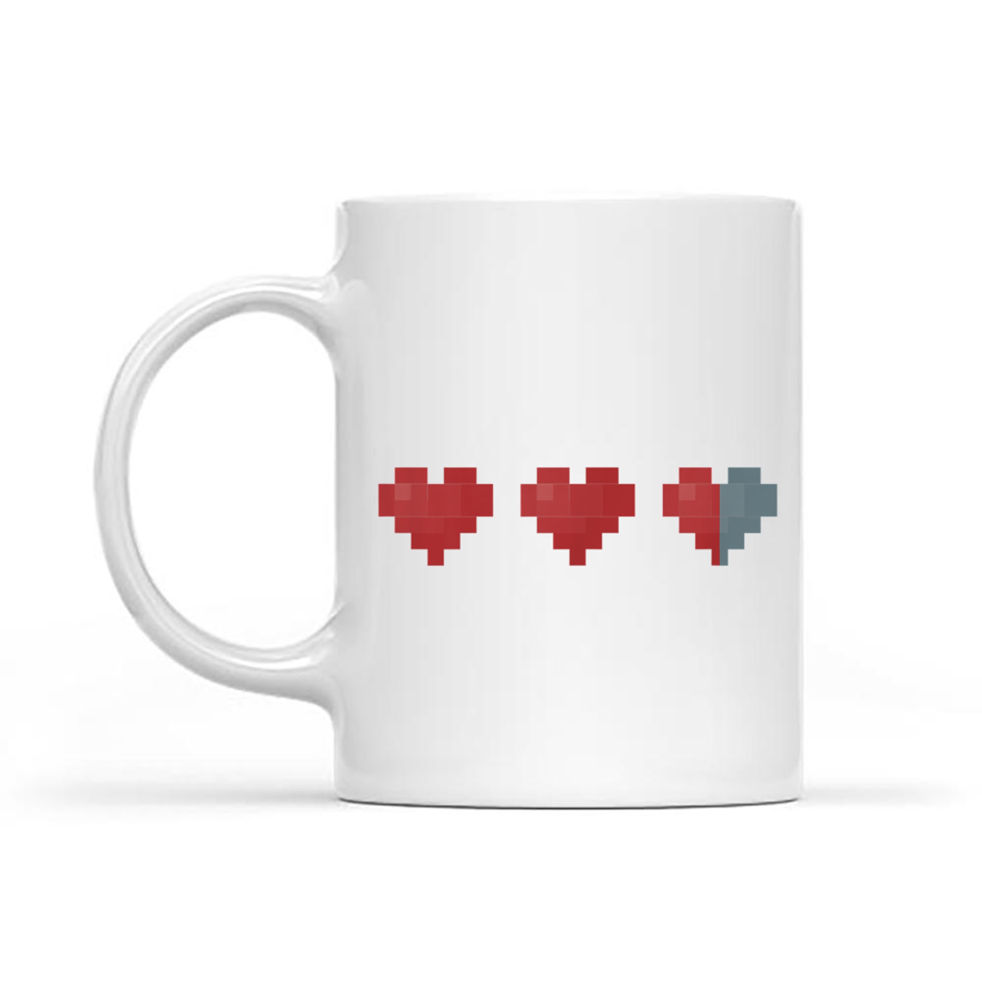Retro Heart Gamer Gift Life Hearts Gaming Mug