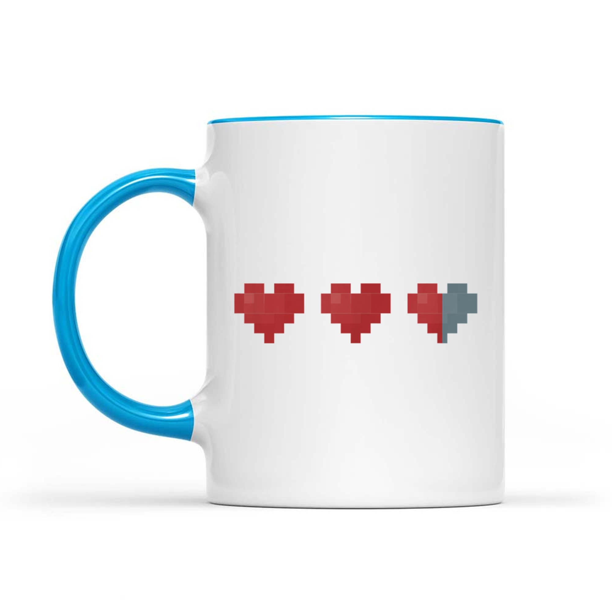 Retro Heart Gamer Gift Life Hearts Gaming Mug