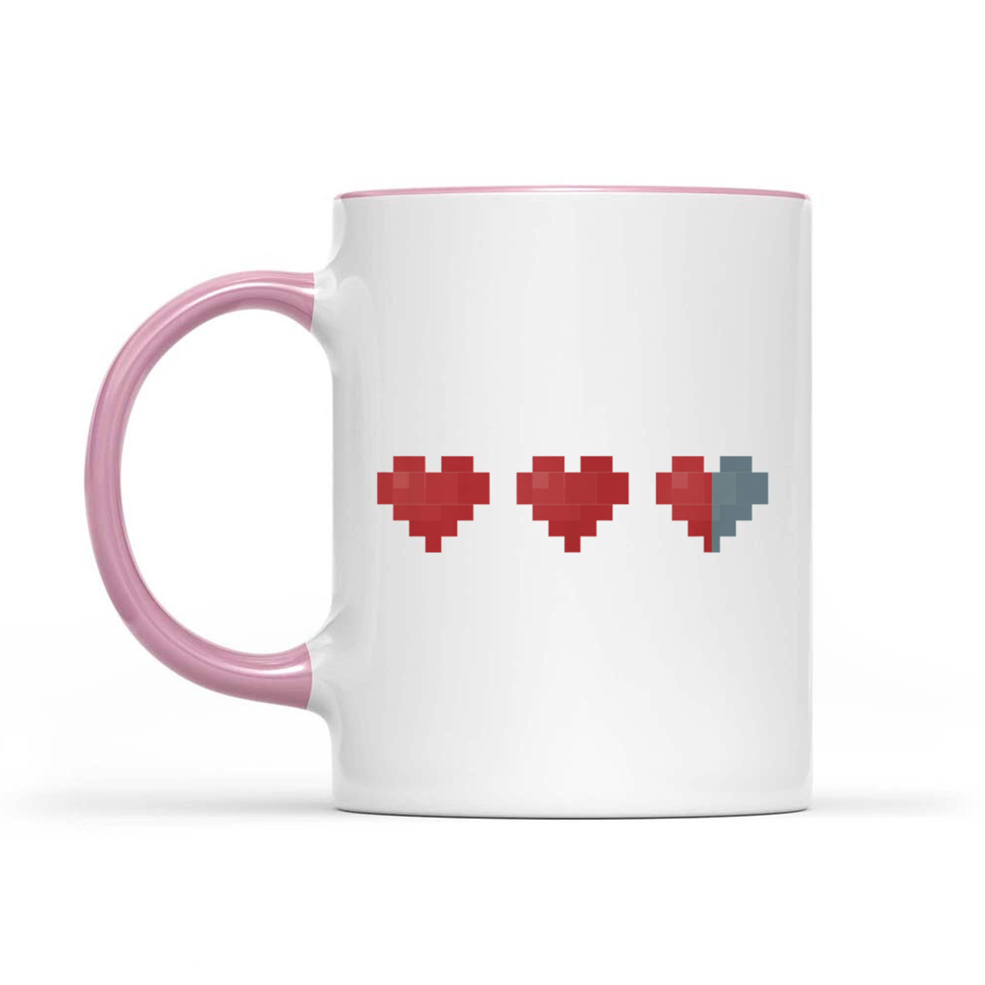 Retro Heart Gamer Gift Life Hearts Gaming Mug
