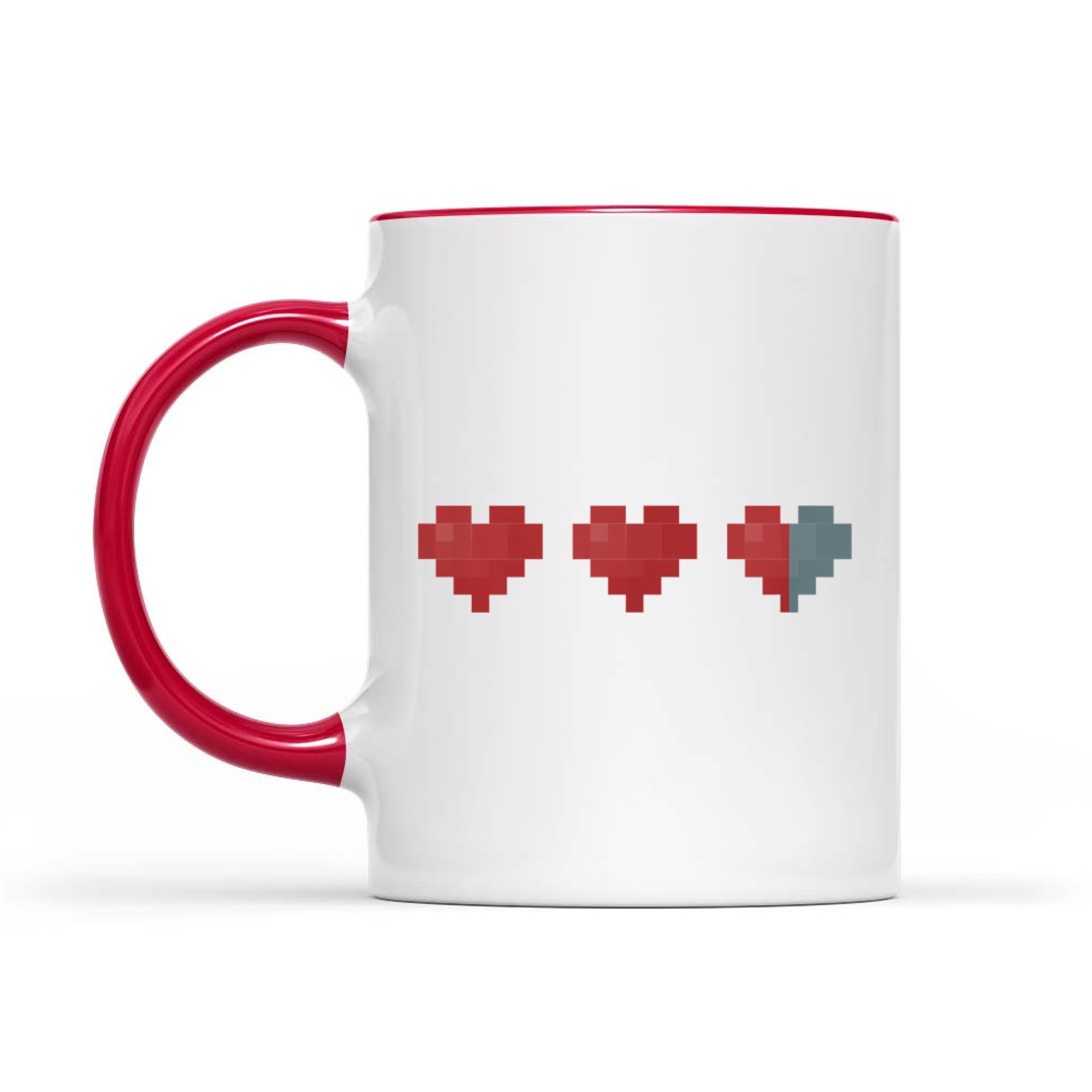 Retro Heart Gamer Gift Life Hearts Gaming Mug