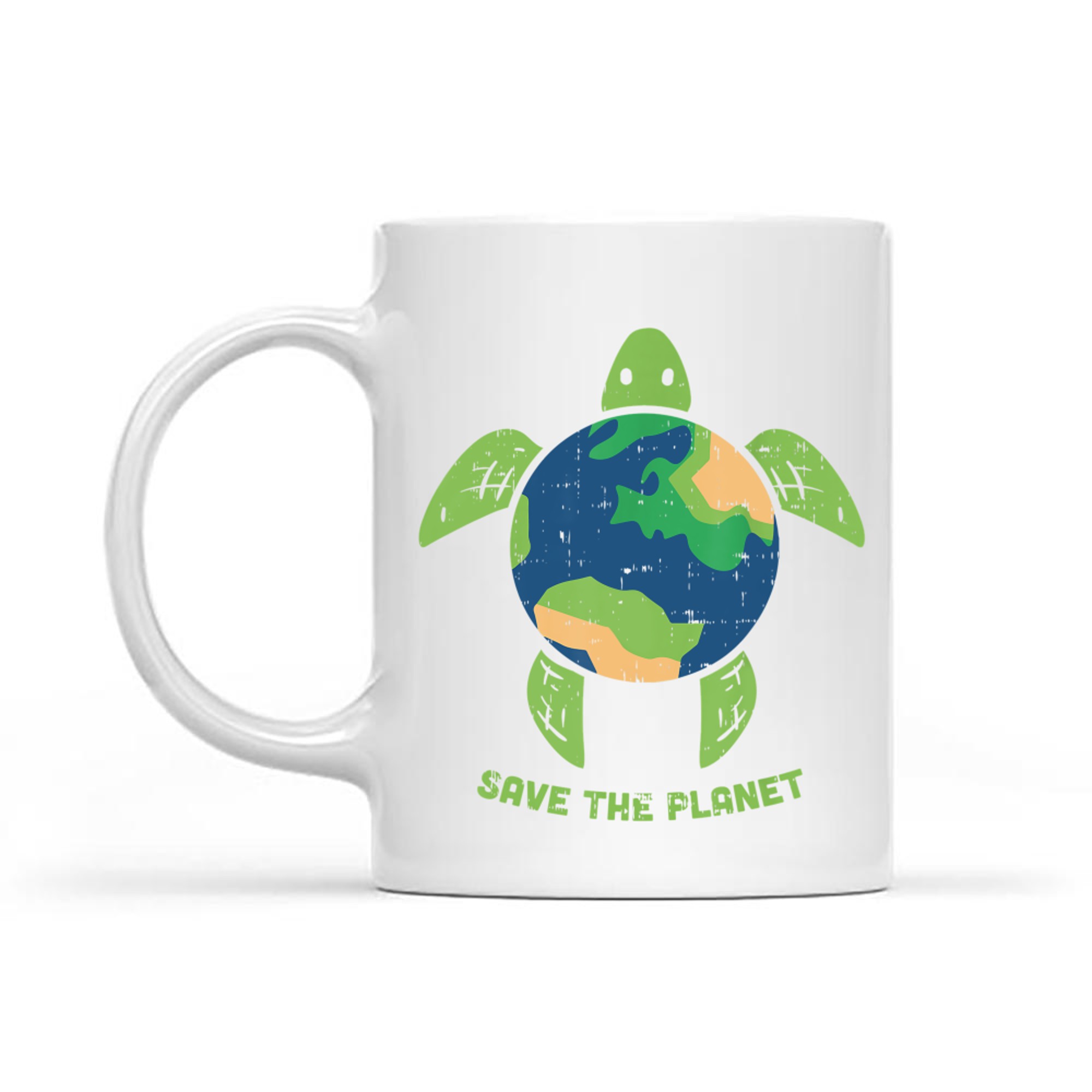 Save The Planet Day Environment Turtle Recycle Ocean Mug