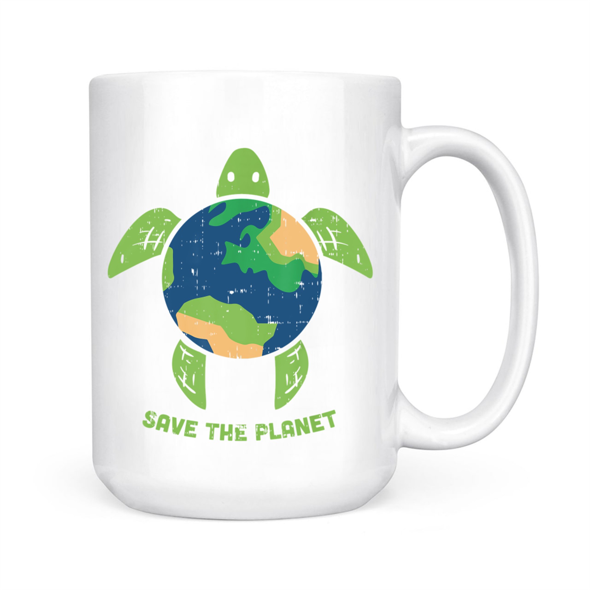 Save The Planet Day Environment Turtle Recycle Ocean Mug