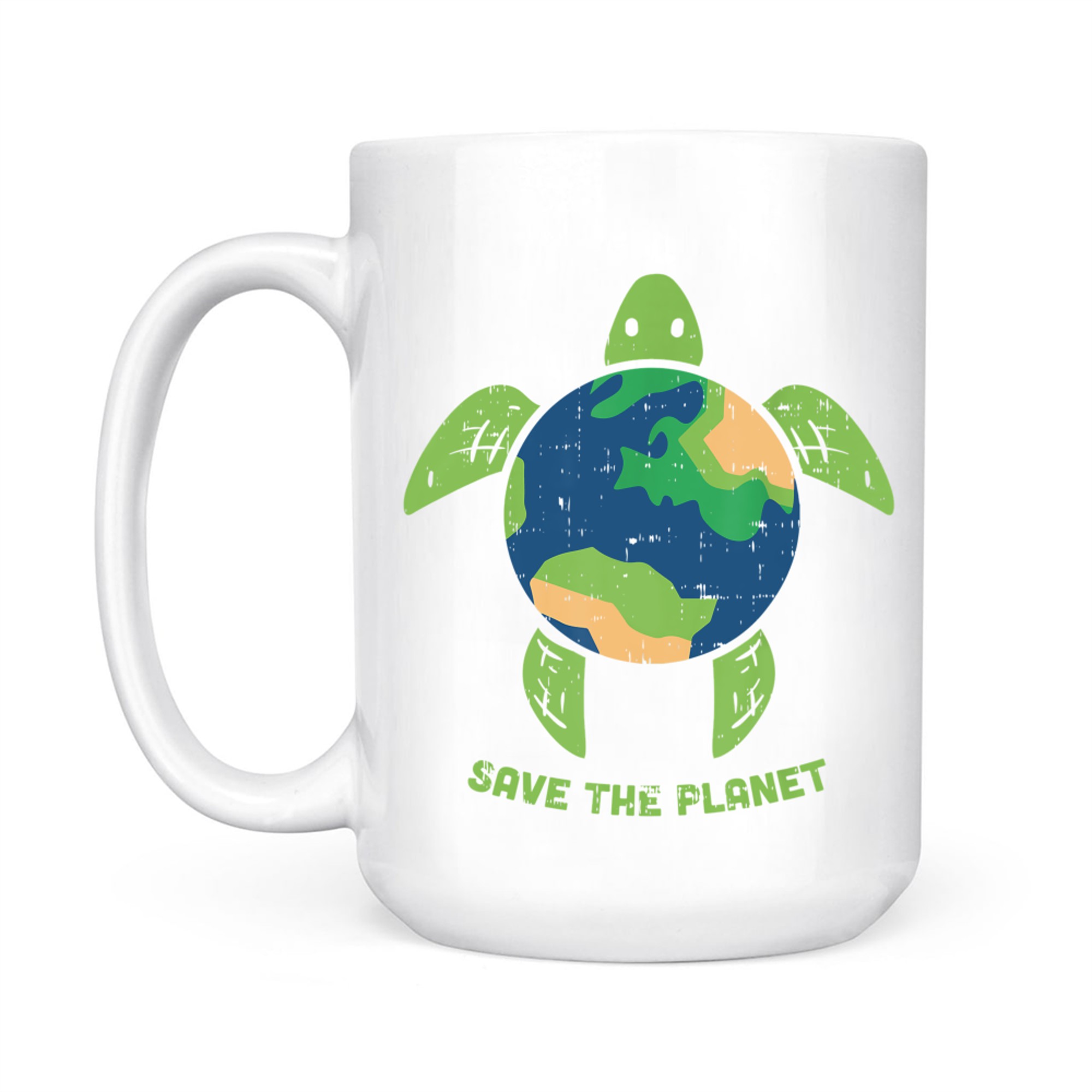 Save The Planet Day Environment Turtle Recycle Ocean Mug