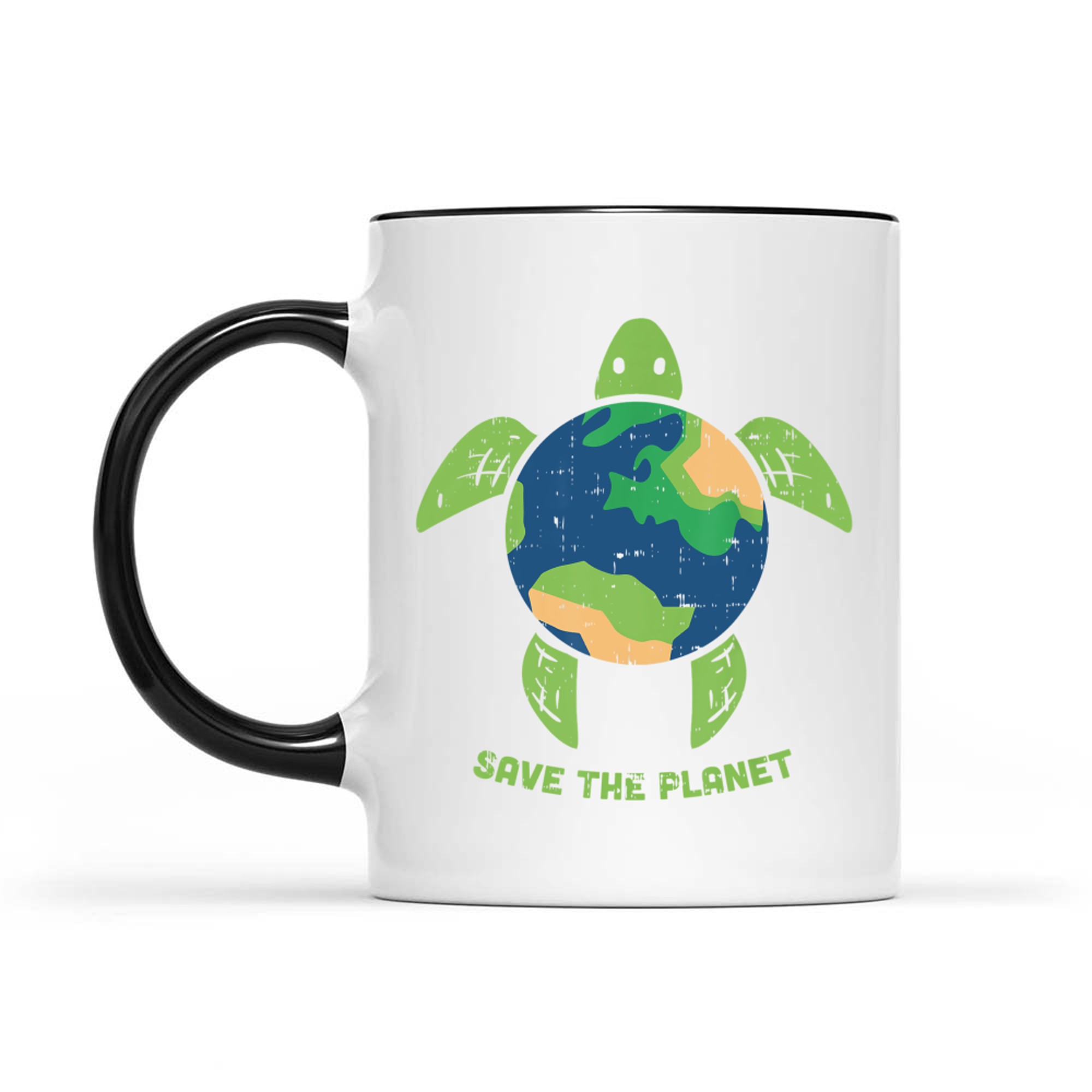 Save The Planet Day Environment Turtle Recycle Ocean Mug