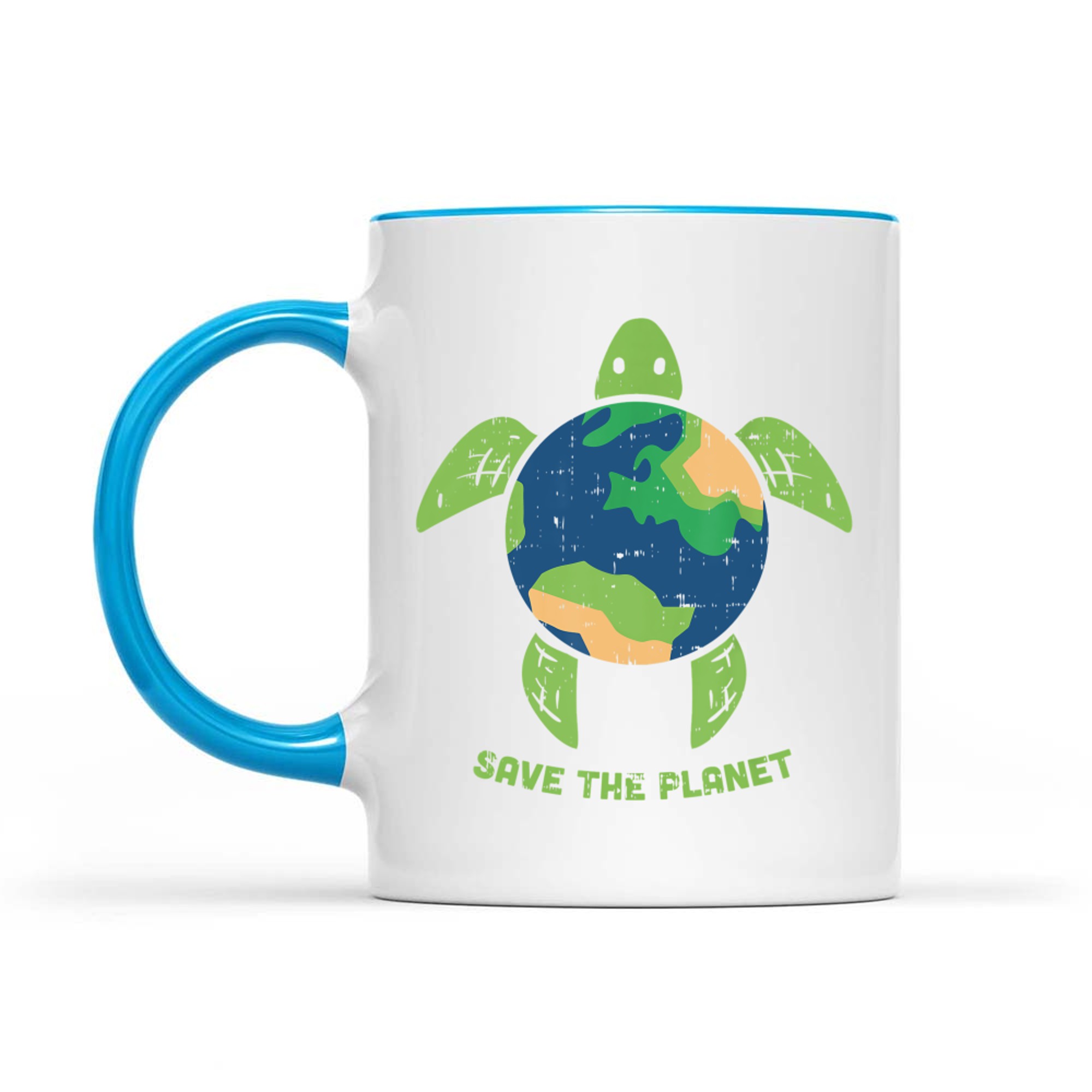 Save The Planet Day Environment Turtle Recycle Ocean Mug
