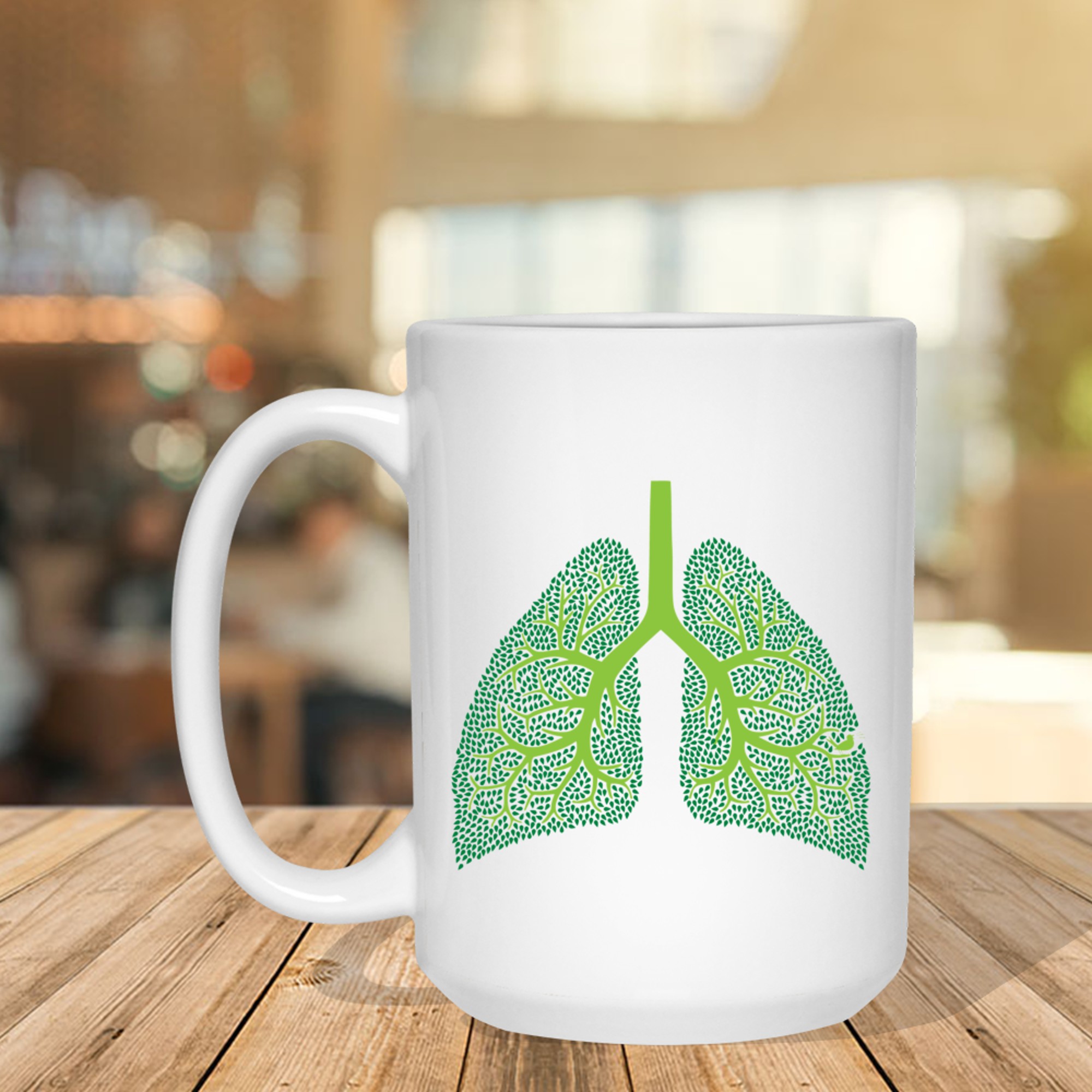 Science Eco Warrior Trees Are Lungs Meme Nature Lover Earth Mug