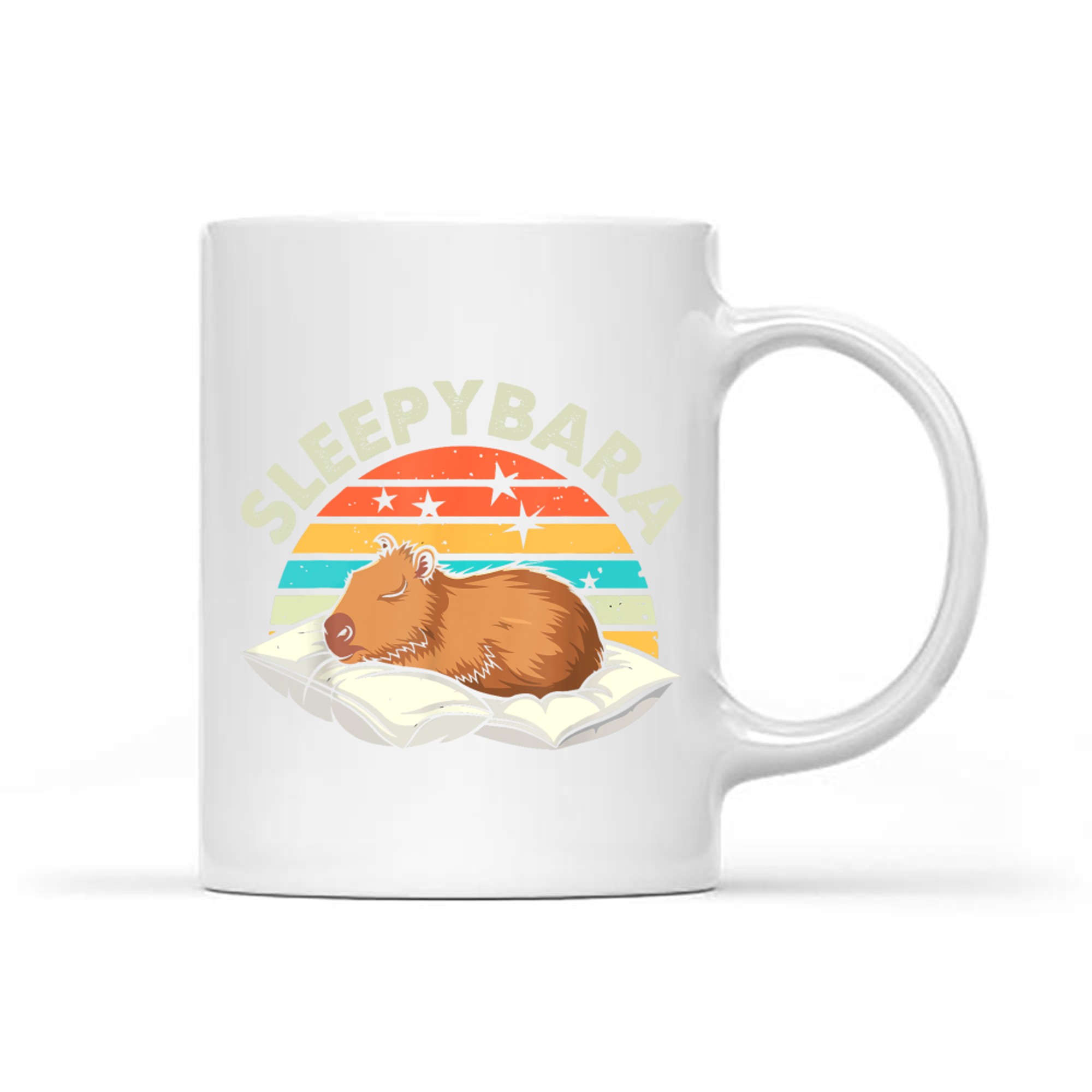 Sleepybara Funny Capybara Costume Mug
