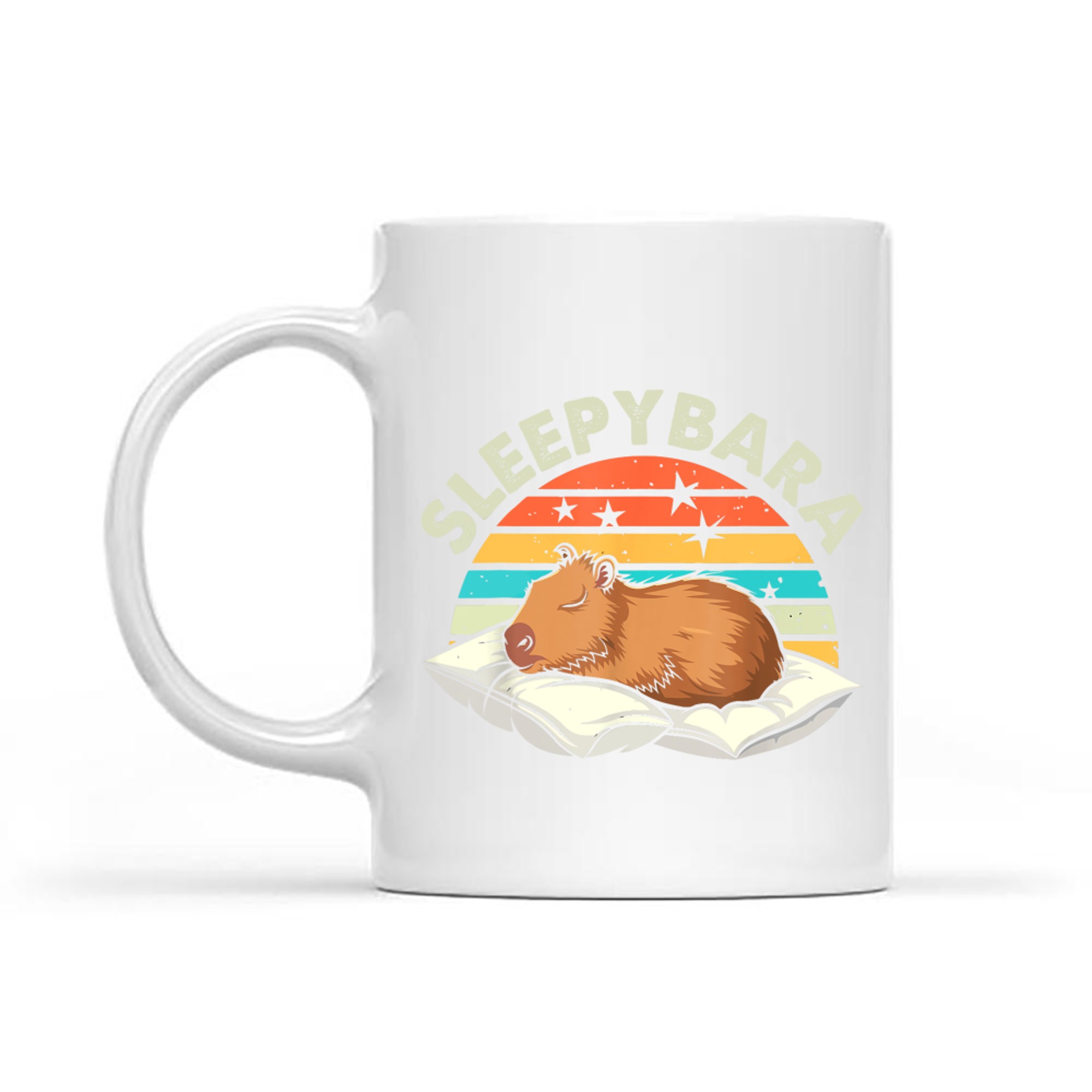 Sleepybara Funny Capybara Costume Mug