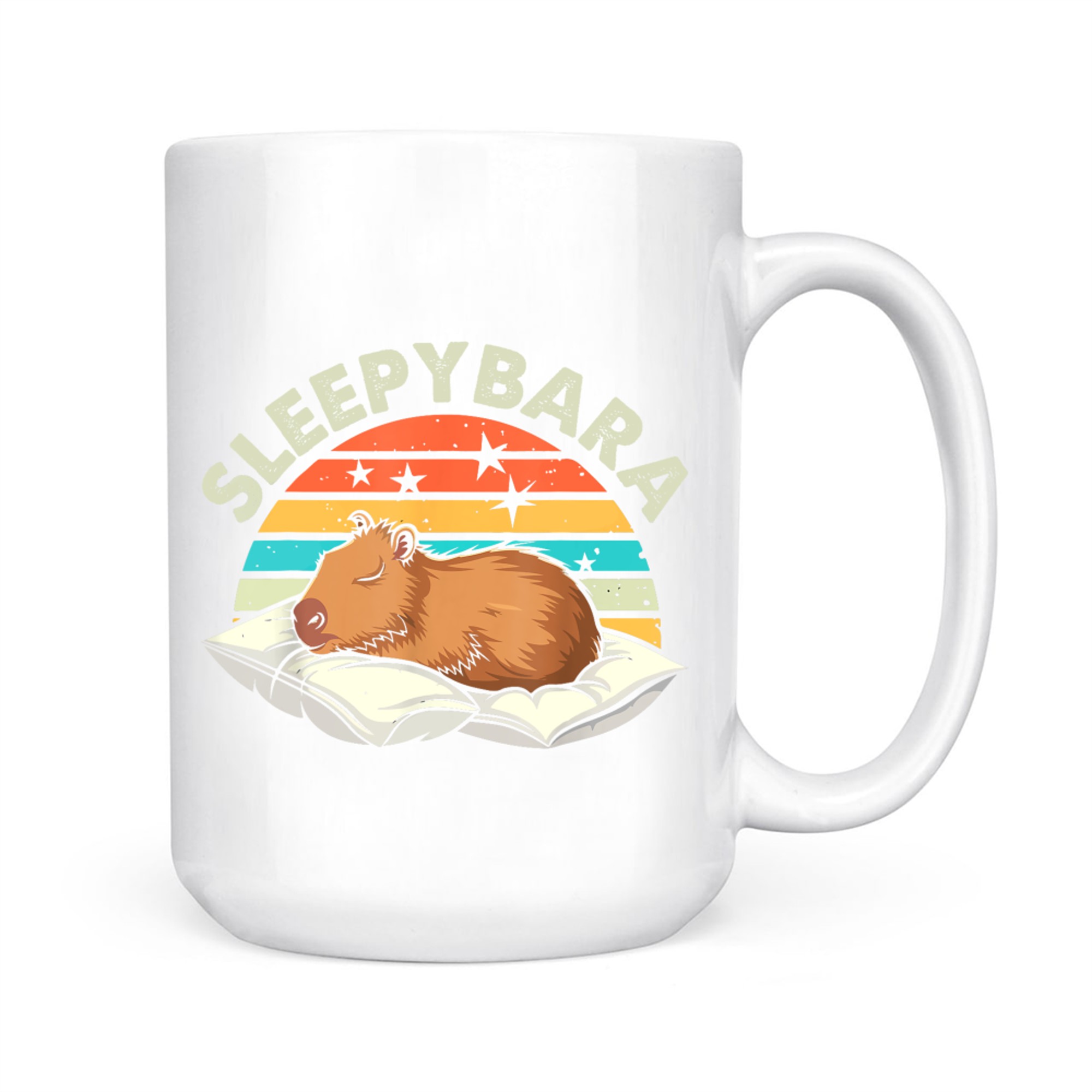 Sleepybara Funny Capybara Costume Mug