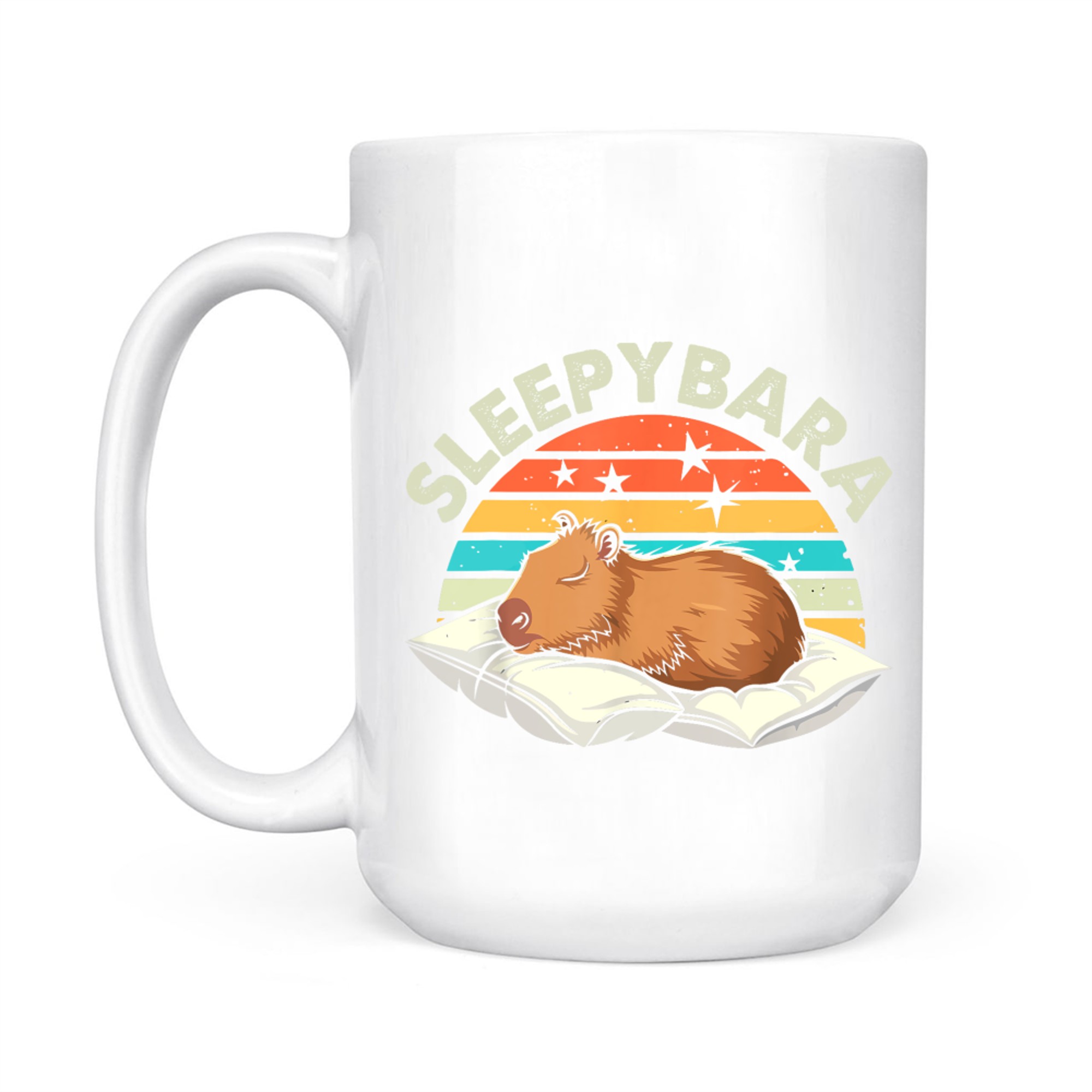 Sleepybara Funny Capybara Costume Mug