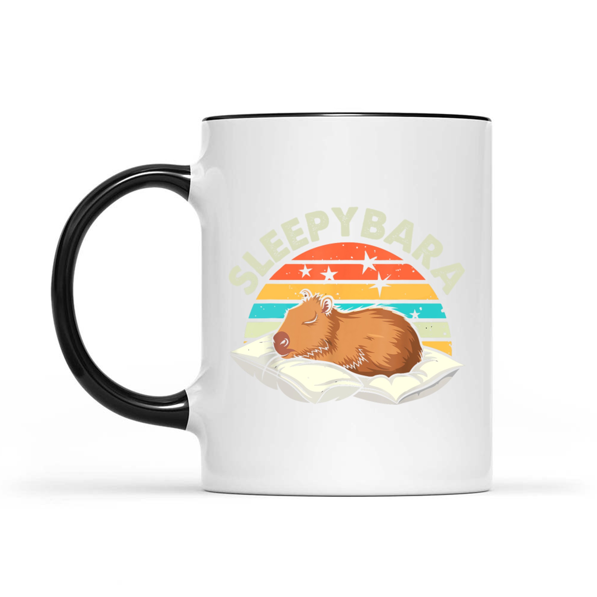 Sleepybara Funny Capybara Costume Mug