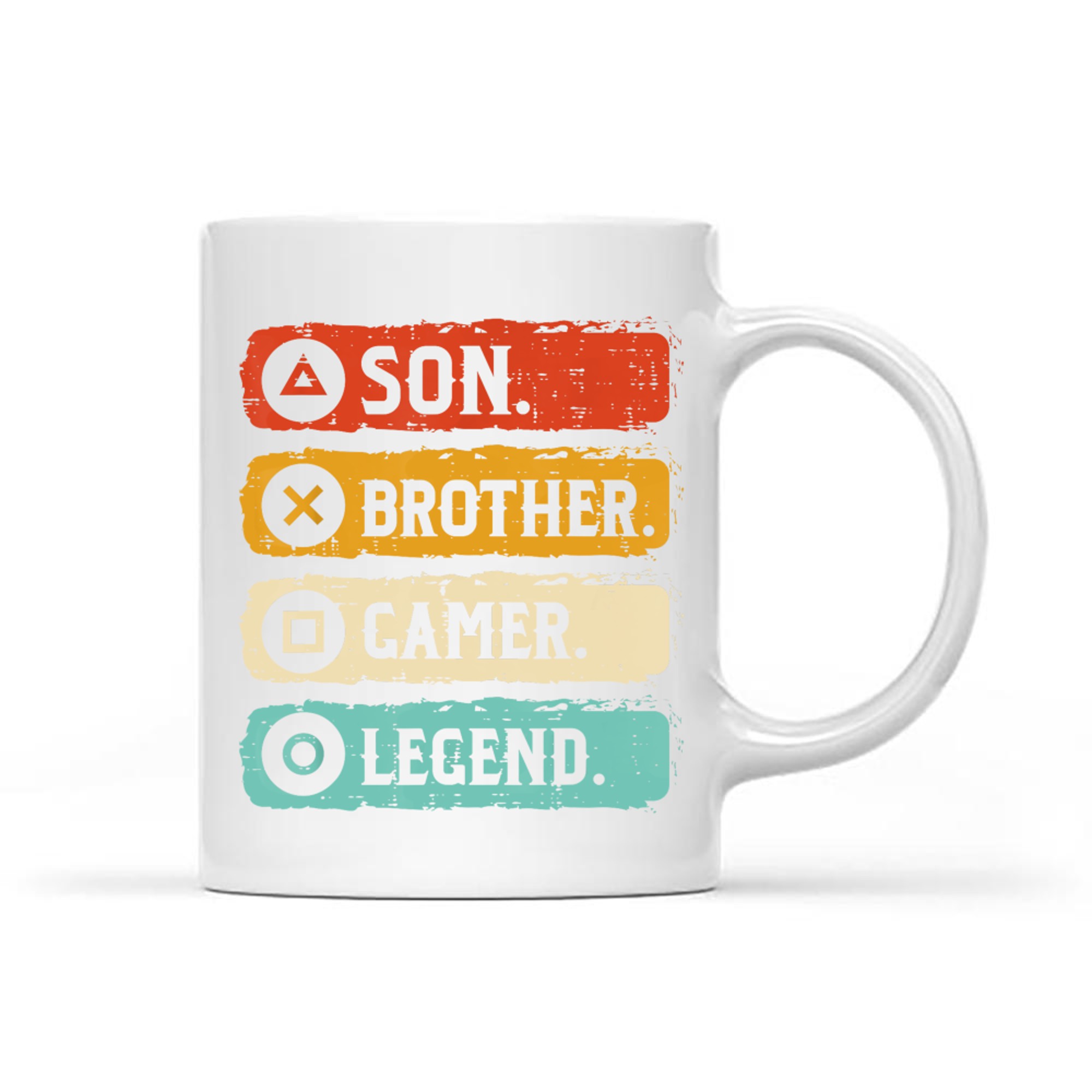 Son Brother Gamer Legend Retro Gaming Mug