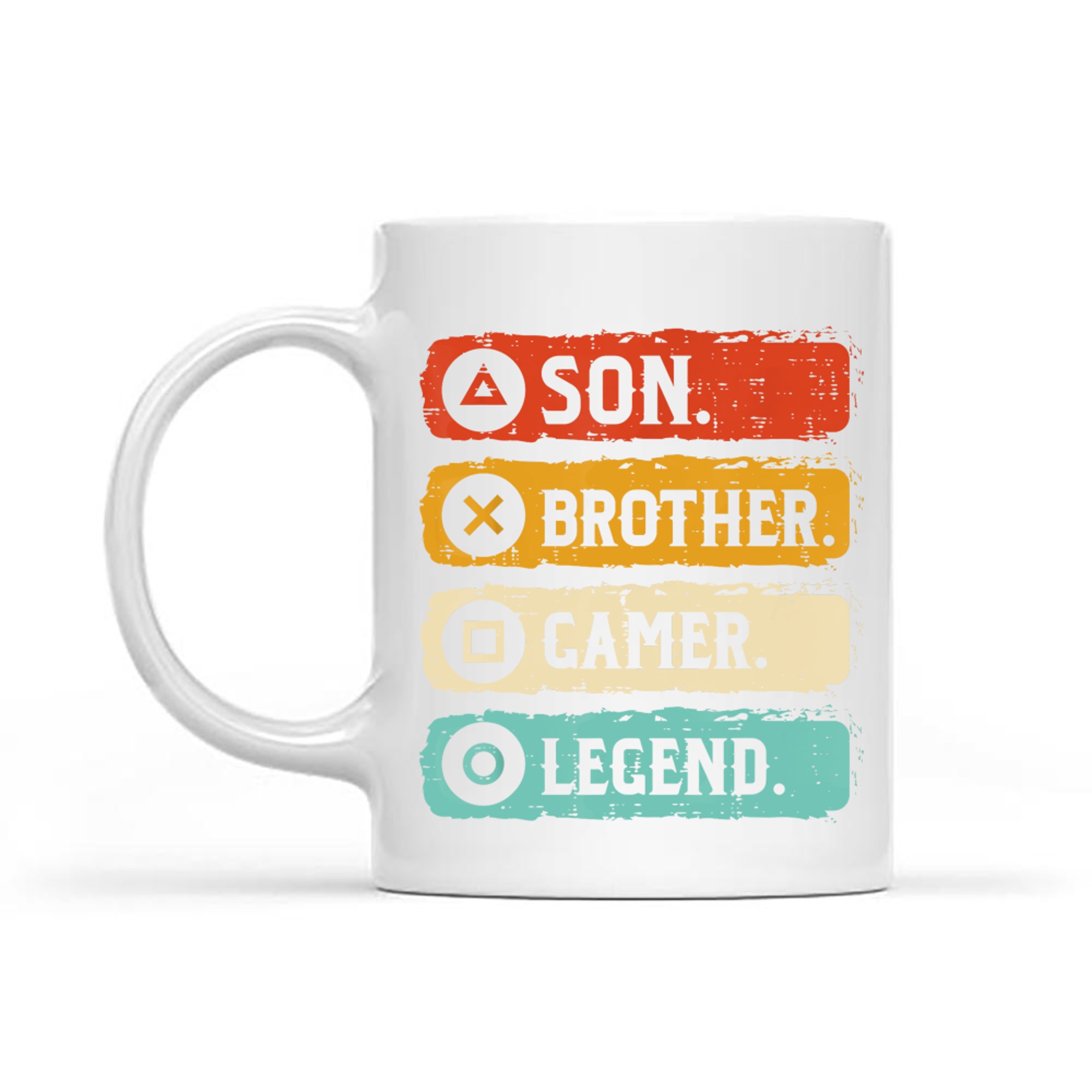 Son Brother Gamer Legend Retro Gaming Mug