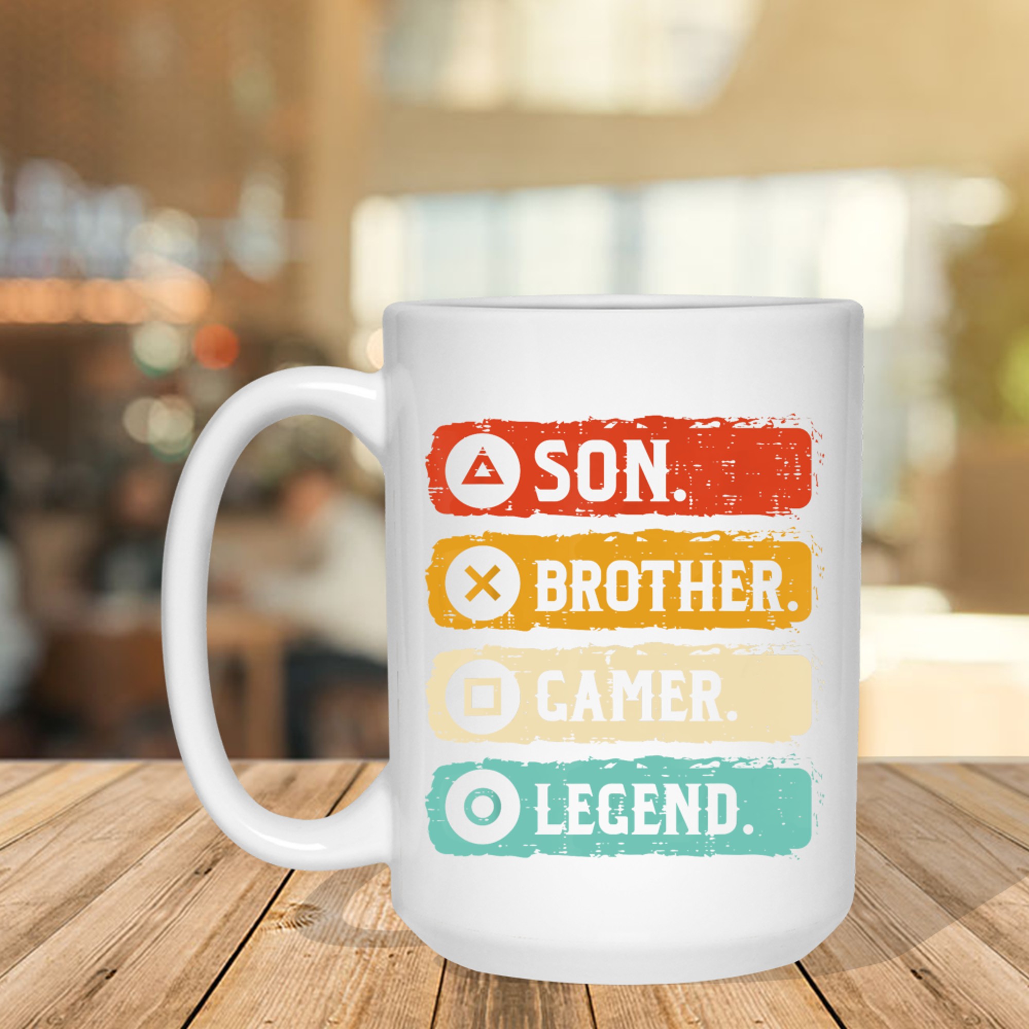 Son Brother Gamer Legend Retro Gaming Mug