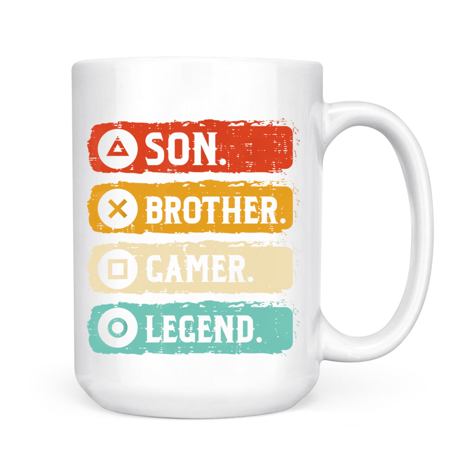 Son Brother Gamer Legend Retro Gaming Mug