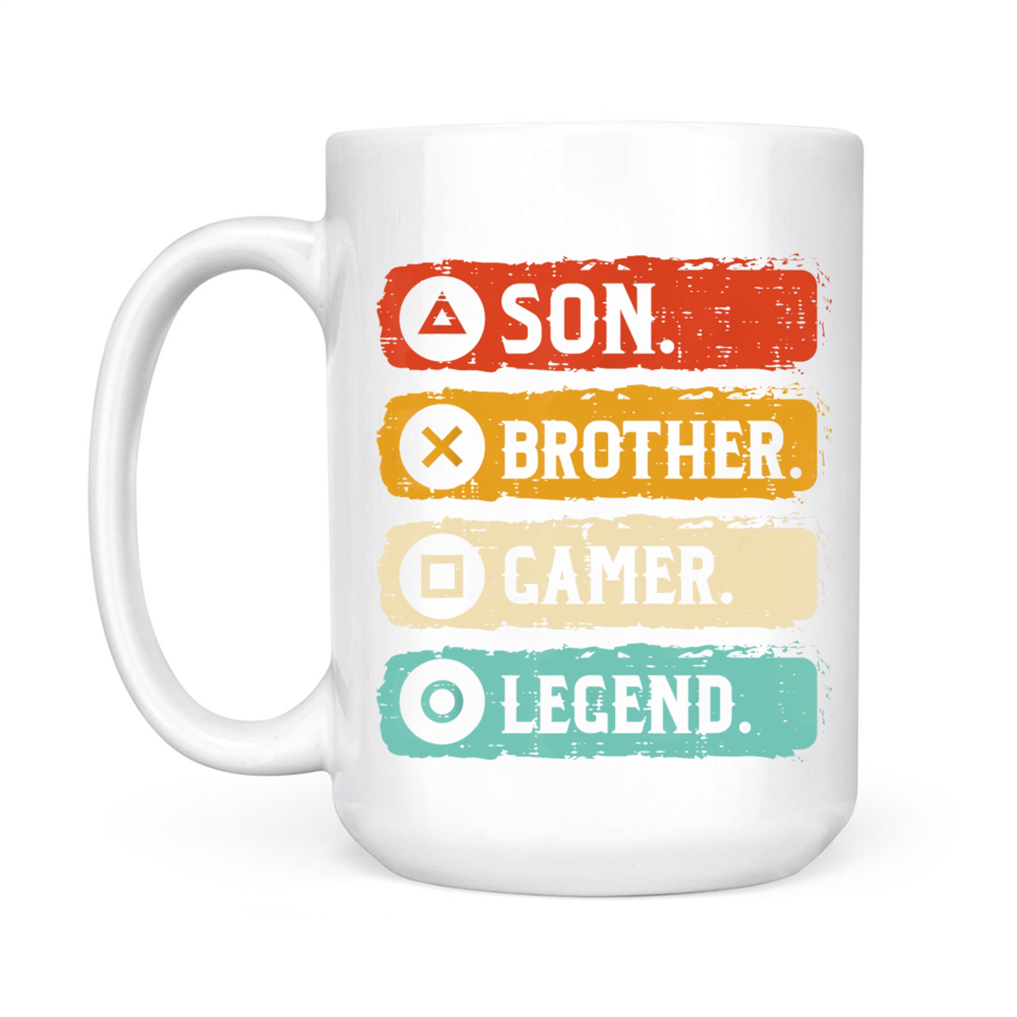 Son Brother Gamer Legend Retro Gaming Mug
