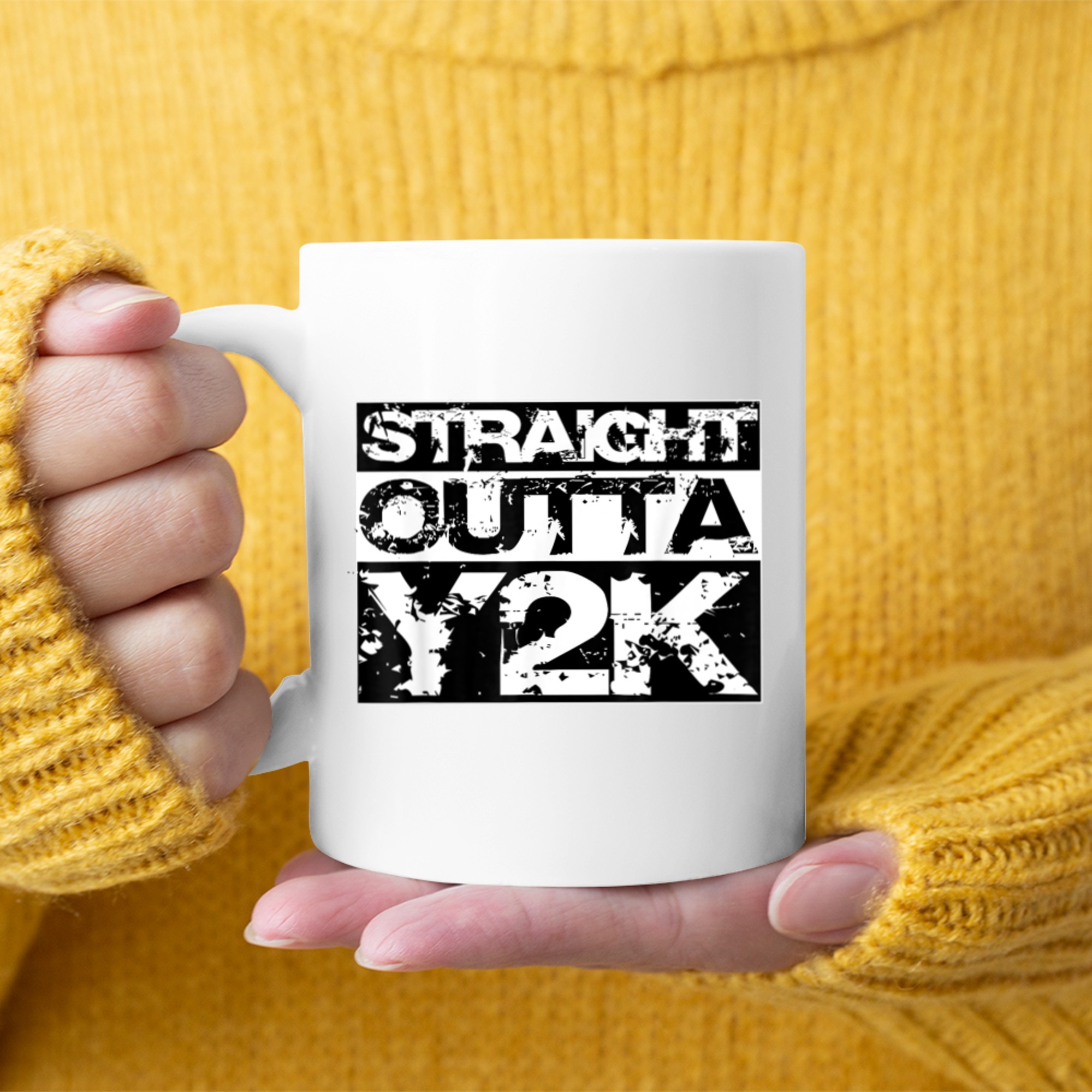Straight Outta Y2K Birthday Years Old Born In Mug