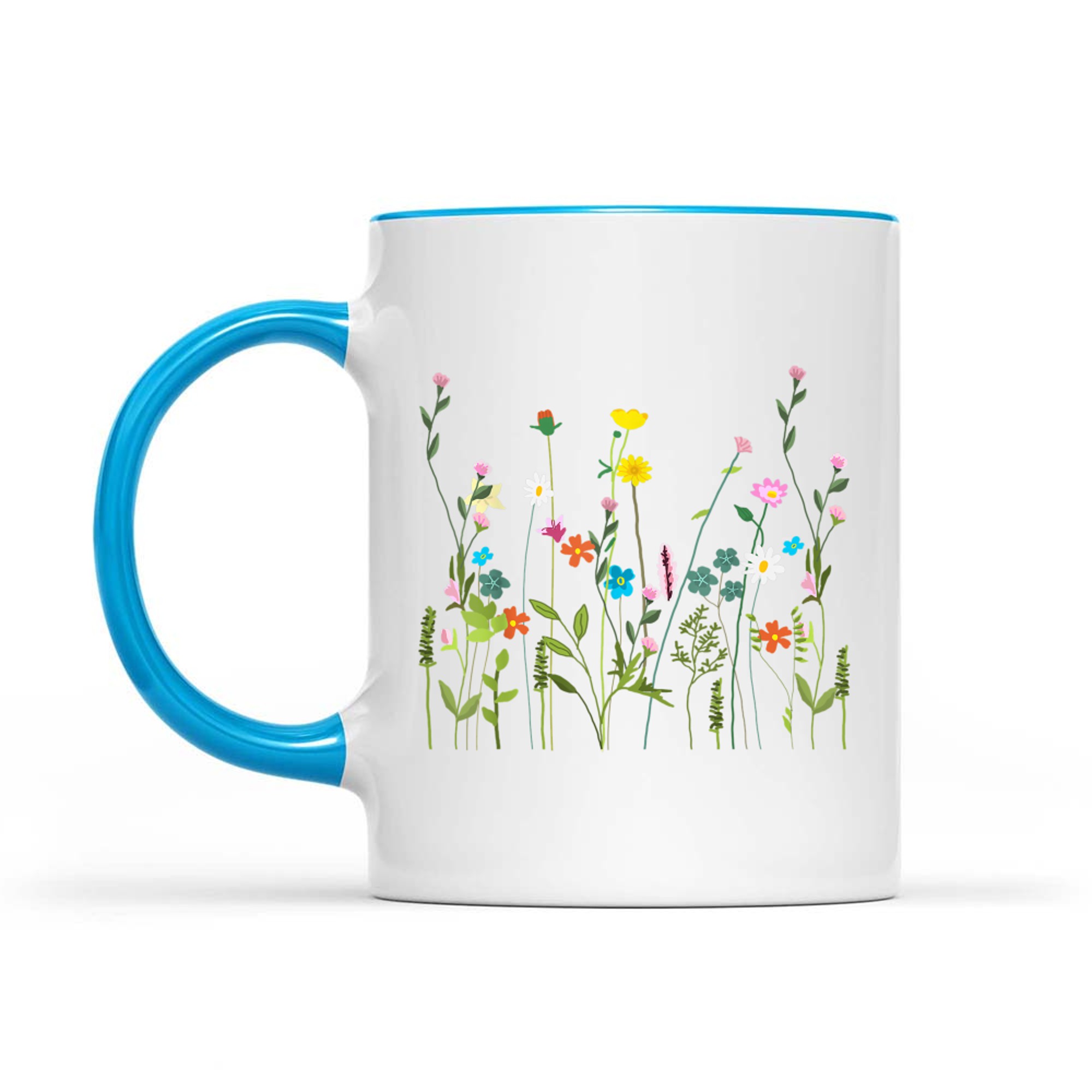 Vintage Floral Art Wildflower Bouquet Mug