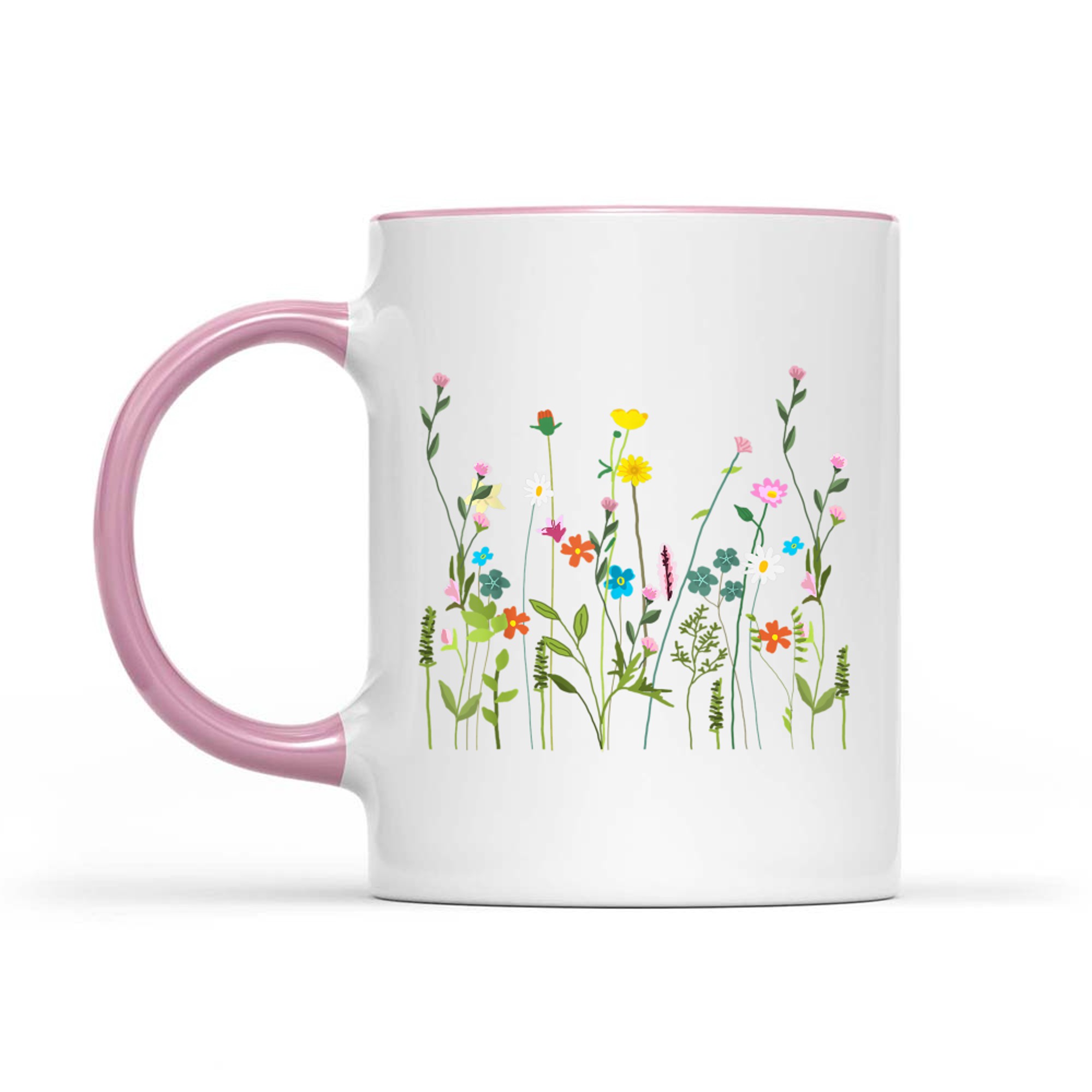 Vintage Floral Art Wildflower Bouquet Mug