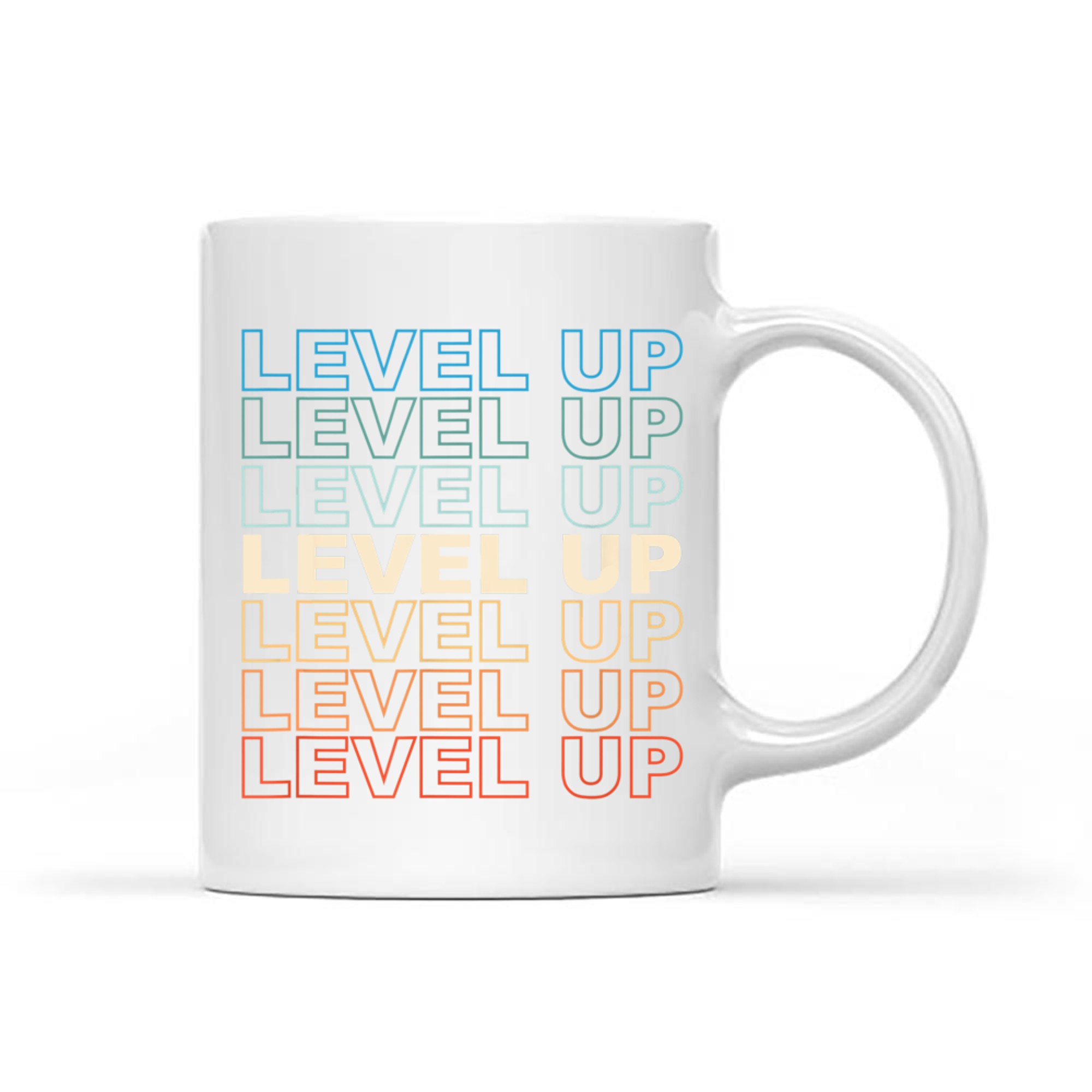 Vintage Gamer LEVEL UP Video Game Lover Retro Gaming Mug