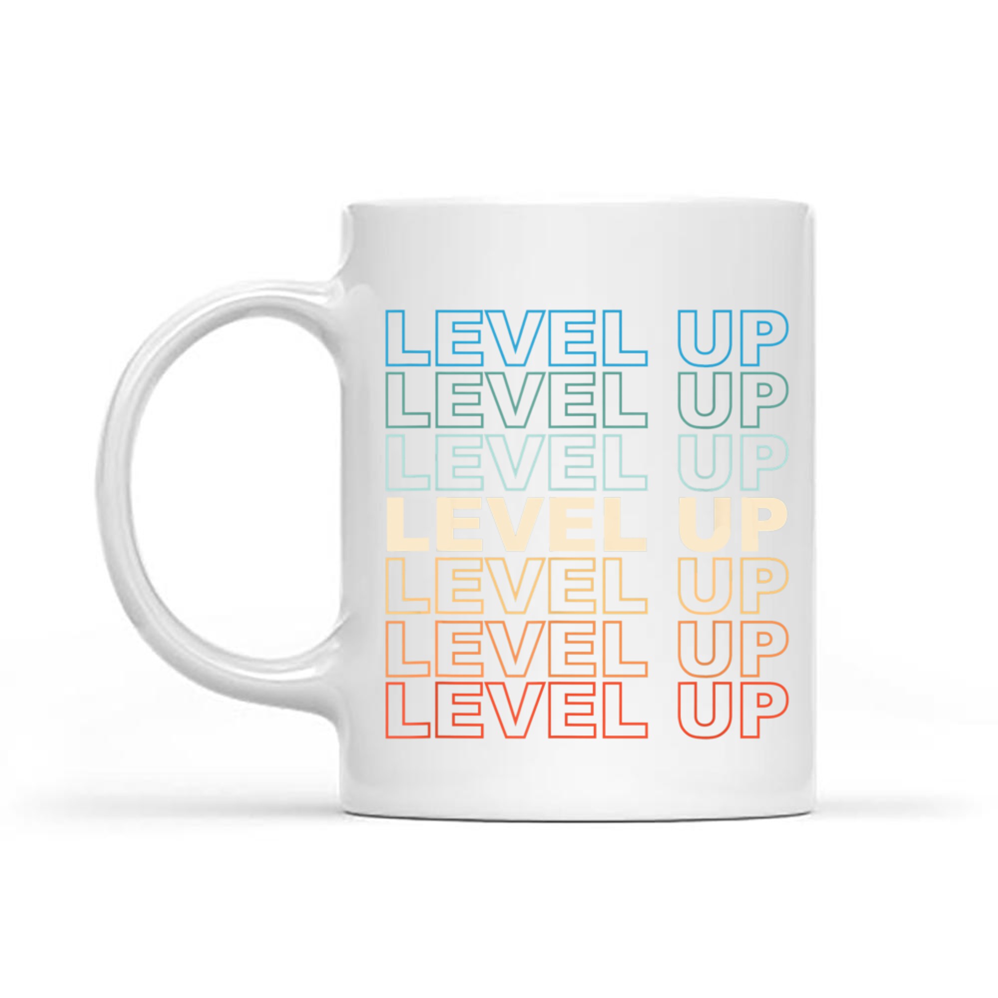 Vintage Gamer LEVEL UP Video Game Lover Retro Gaming Mug