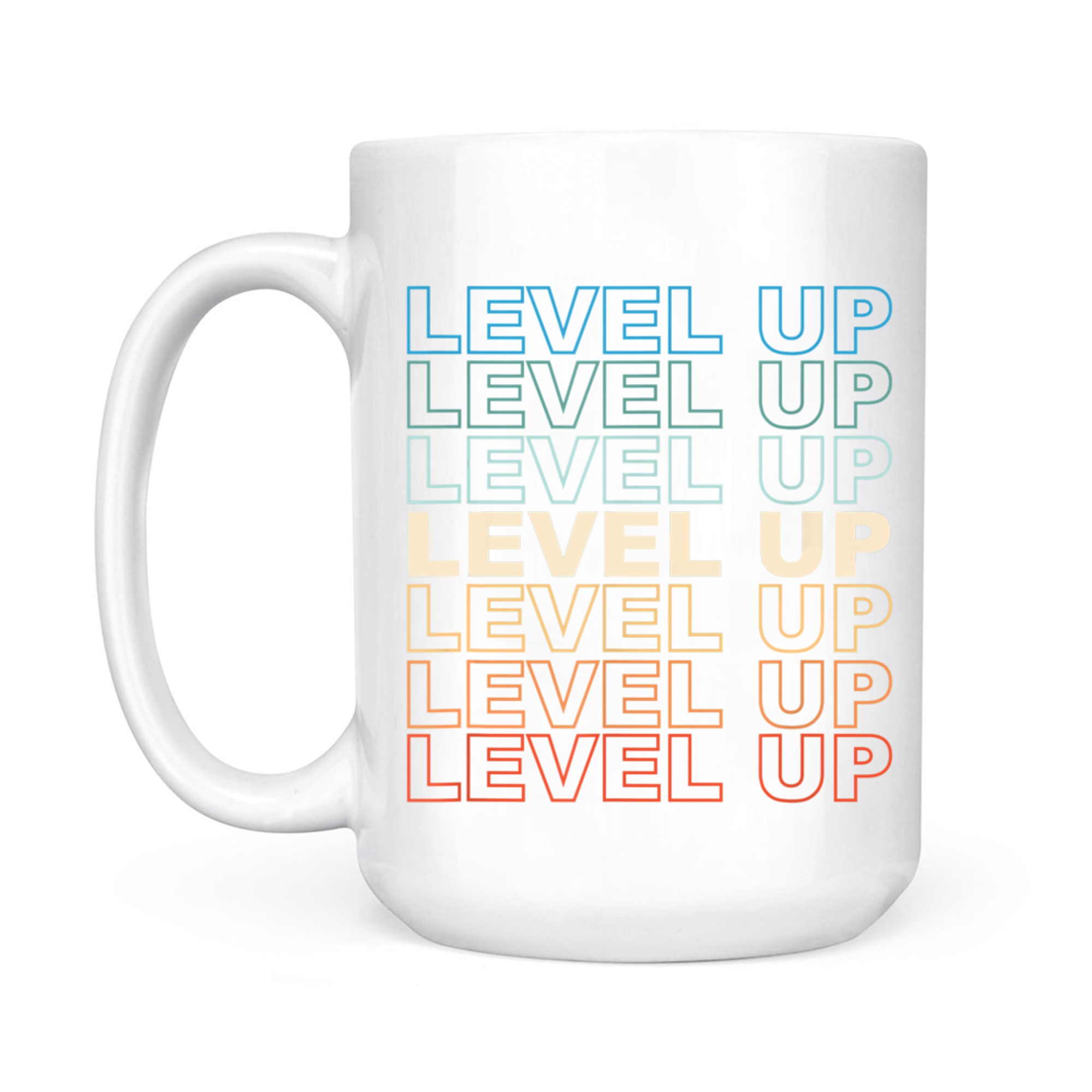 Vintage Gamer LEVEL UP Video Game Lover Retro Gaming Mug