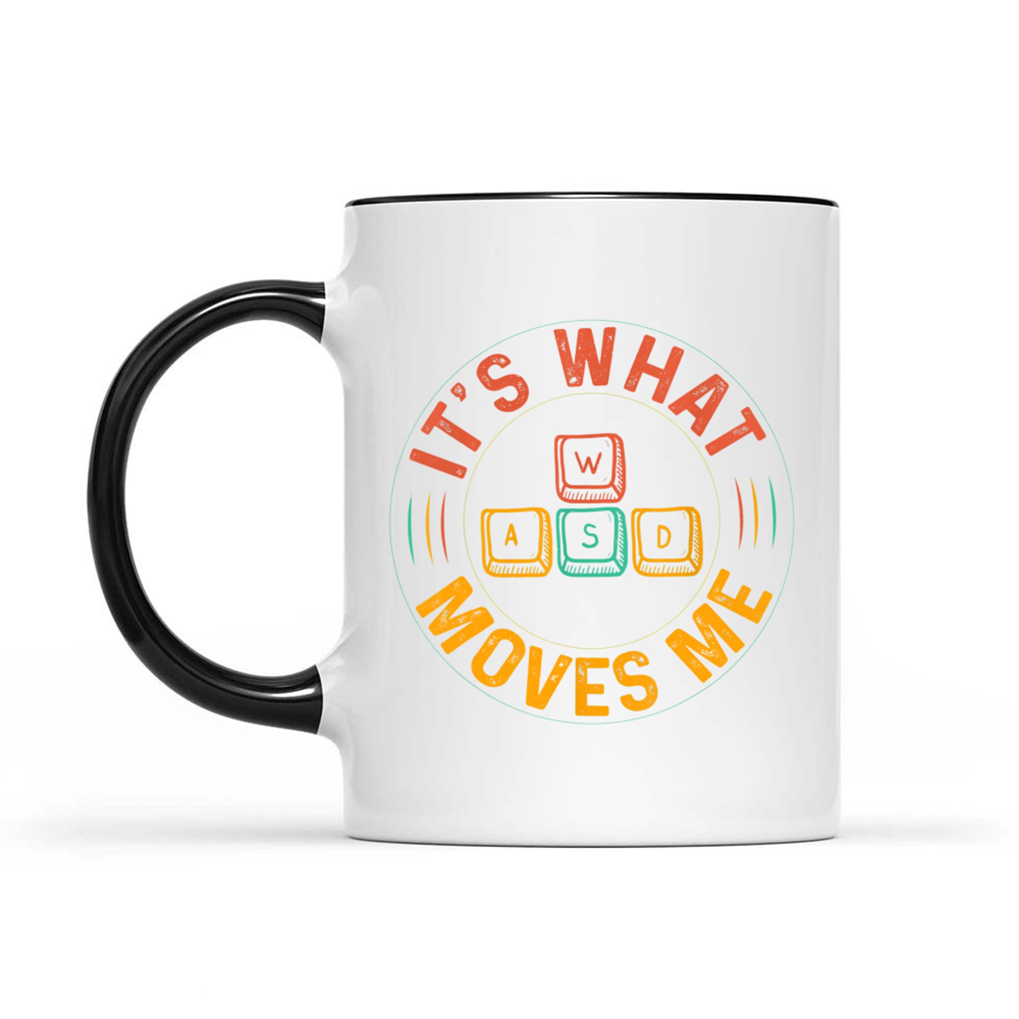 WASD PC Gamer Gifts Video Gaming Vintage Mug