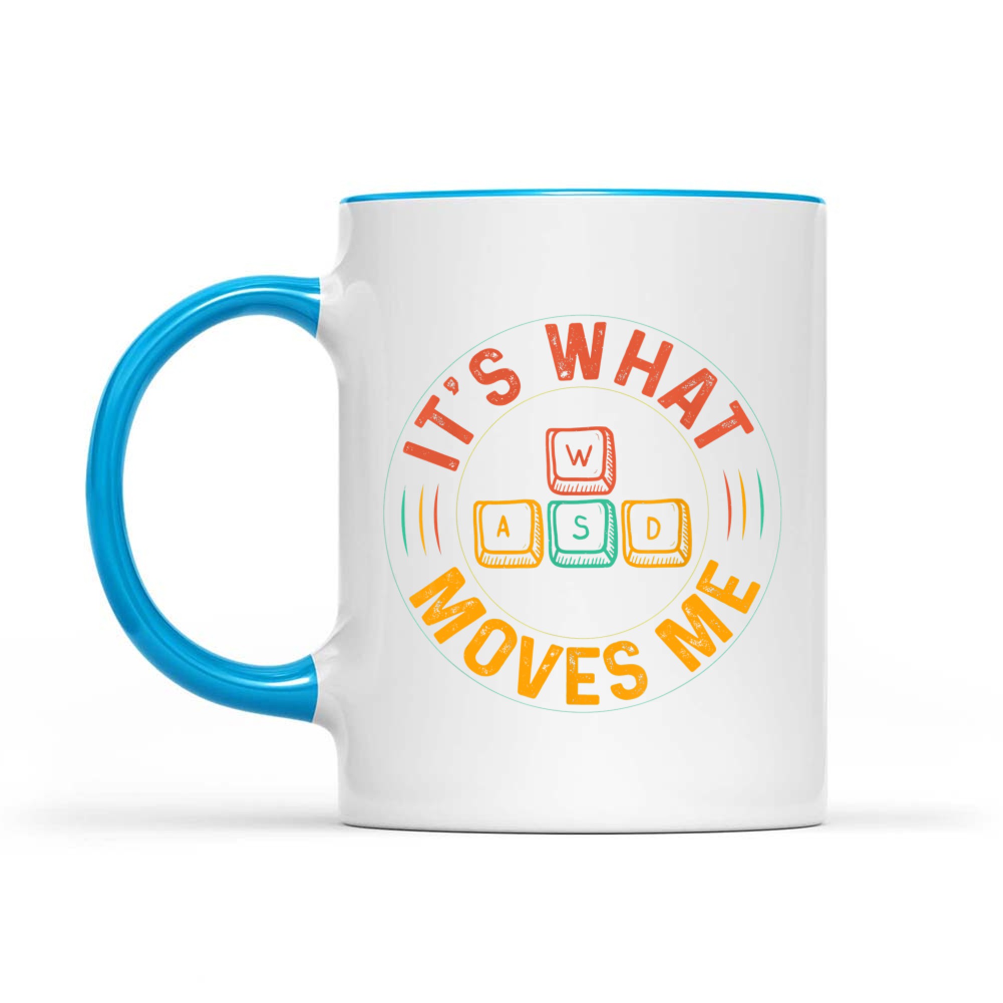 WASD PC Gamer Gifts Video Gaming Vintage Mug