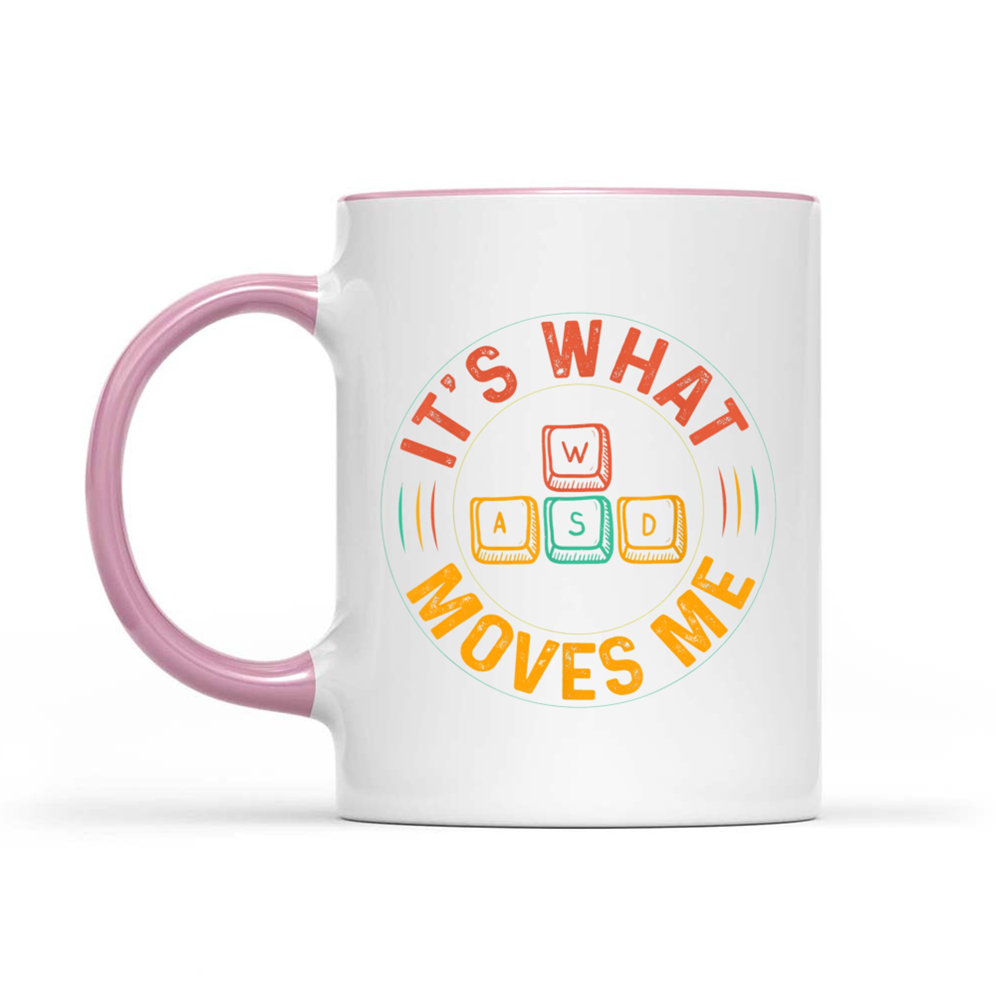 WASD PC Gamer Gifts Video Gaming Vintage Mug