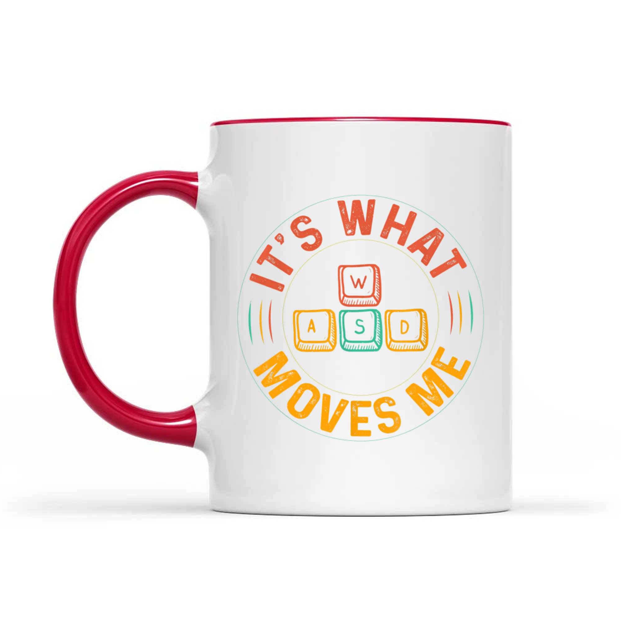 WASD PC Gamer Gifts Video Gaming Vintage Mug
