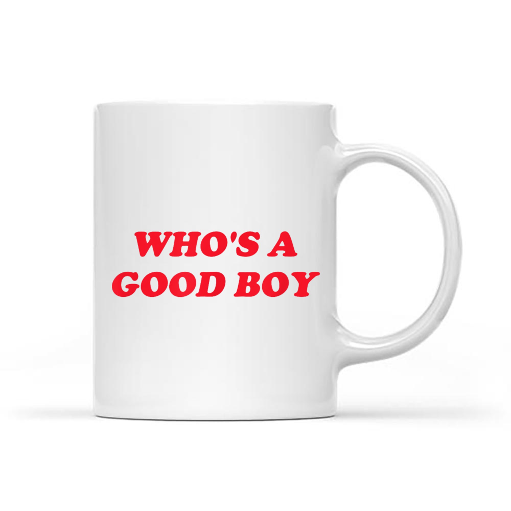 Who's A Good Boy Funny Retro Y2K Mug
