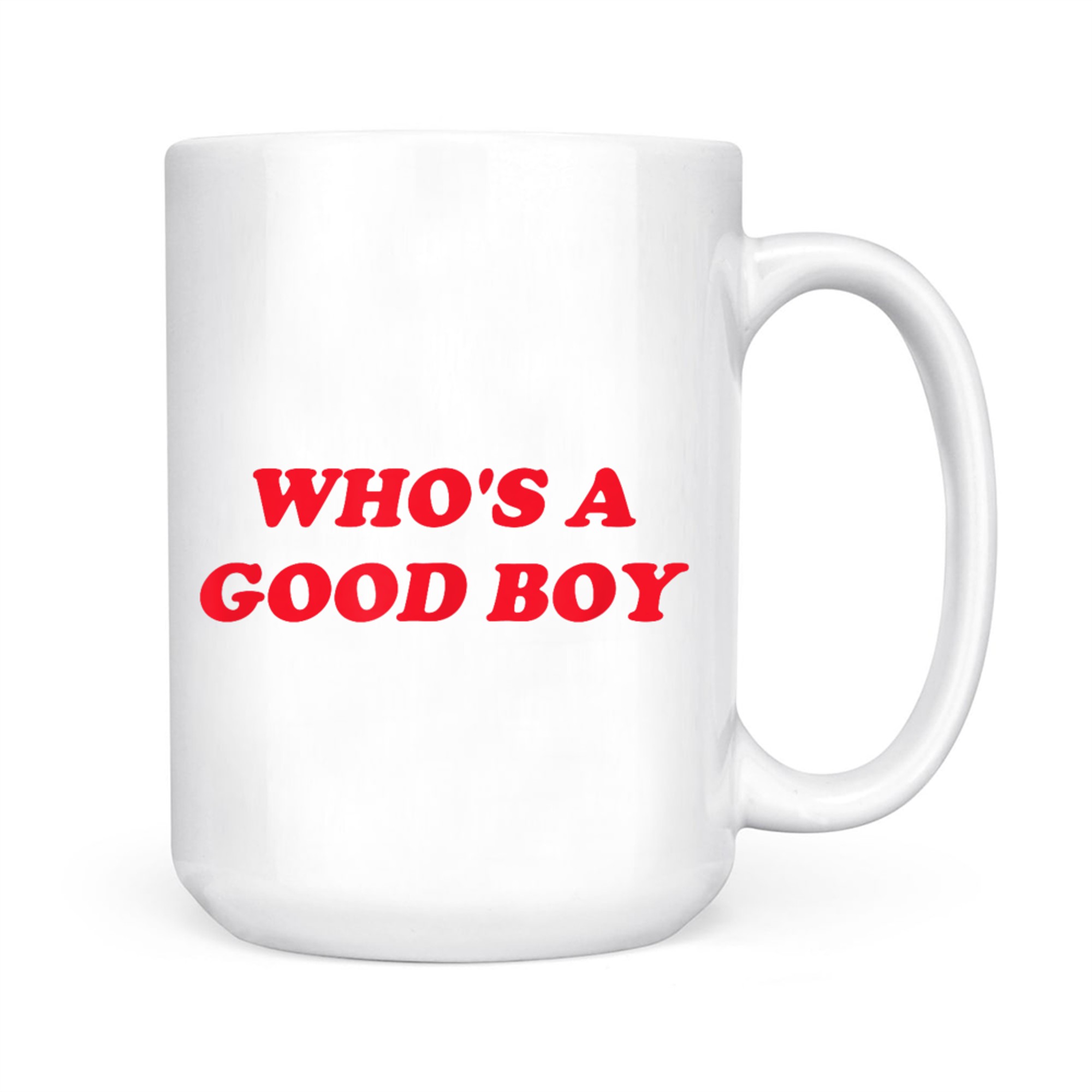 Who's A Good Boy Funny Retro Y2K Mug