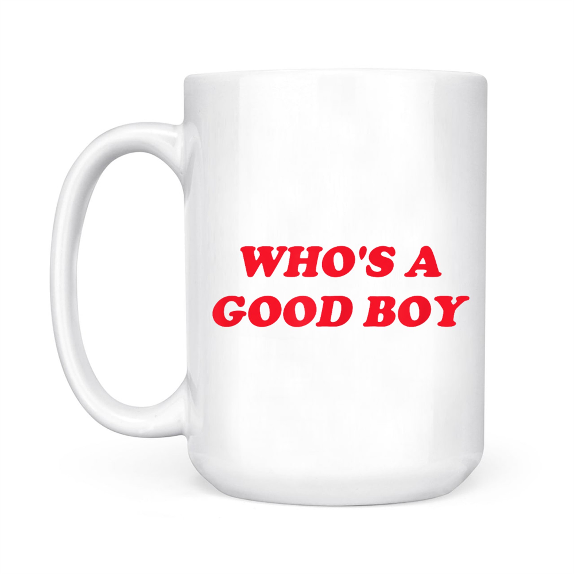 Who's A Good Boy Funny Retro Y2K Mug