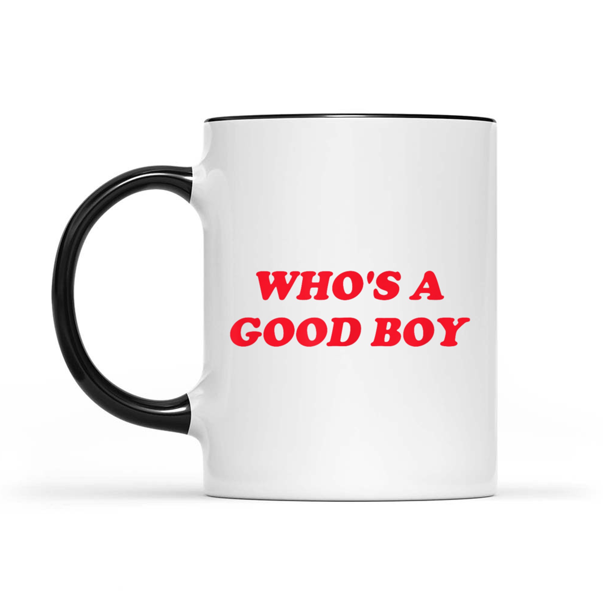 Who's A Good Boy Funny Retro Y2K Mug