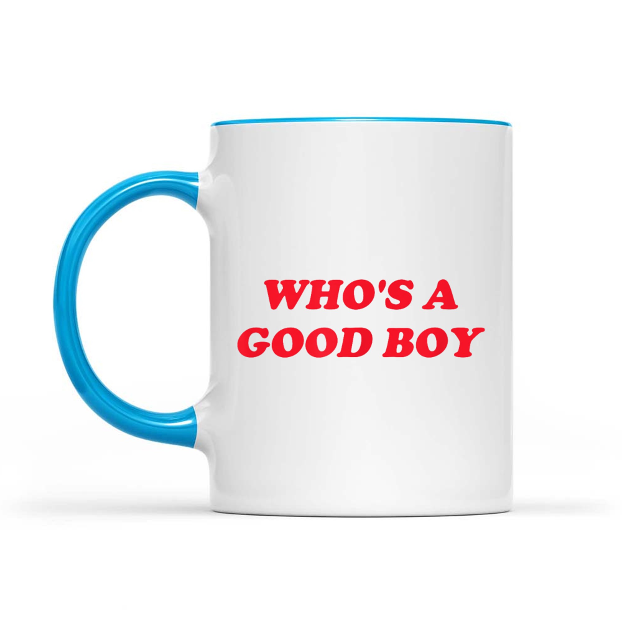 Who's A Good Boy Funny Retro Y2K Mug
