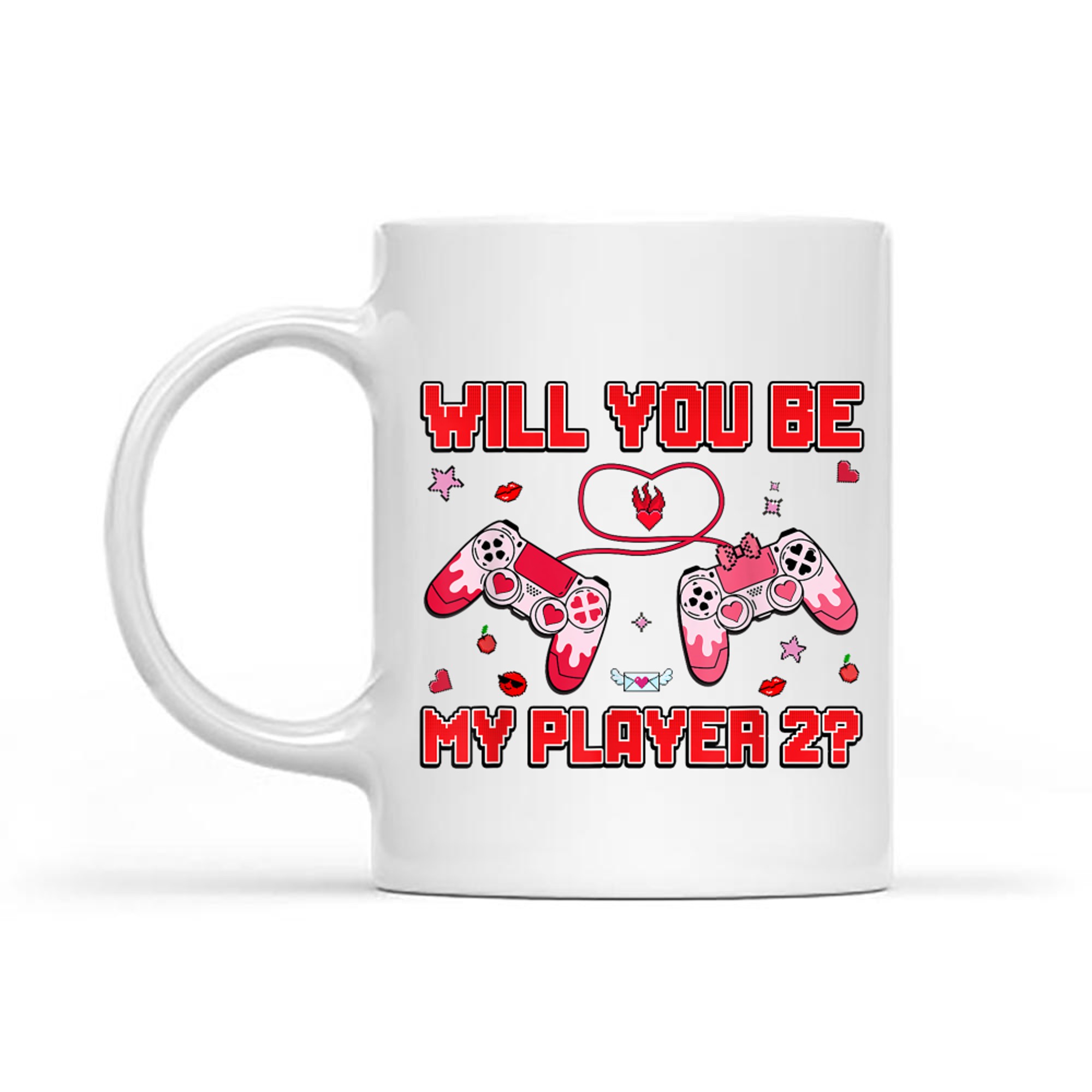 Will You Be My Player Valentines Day Retro Gamer Mug