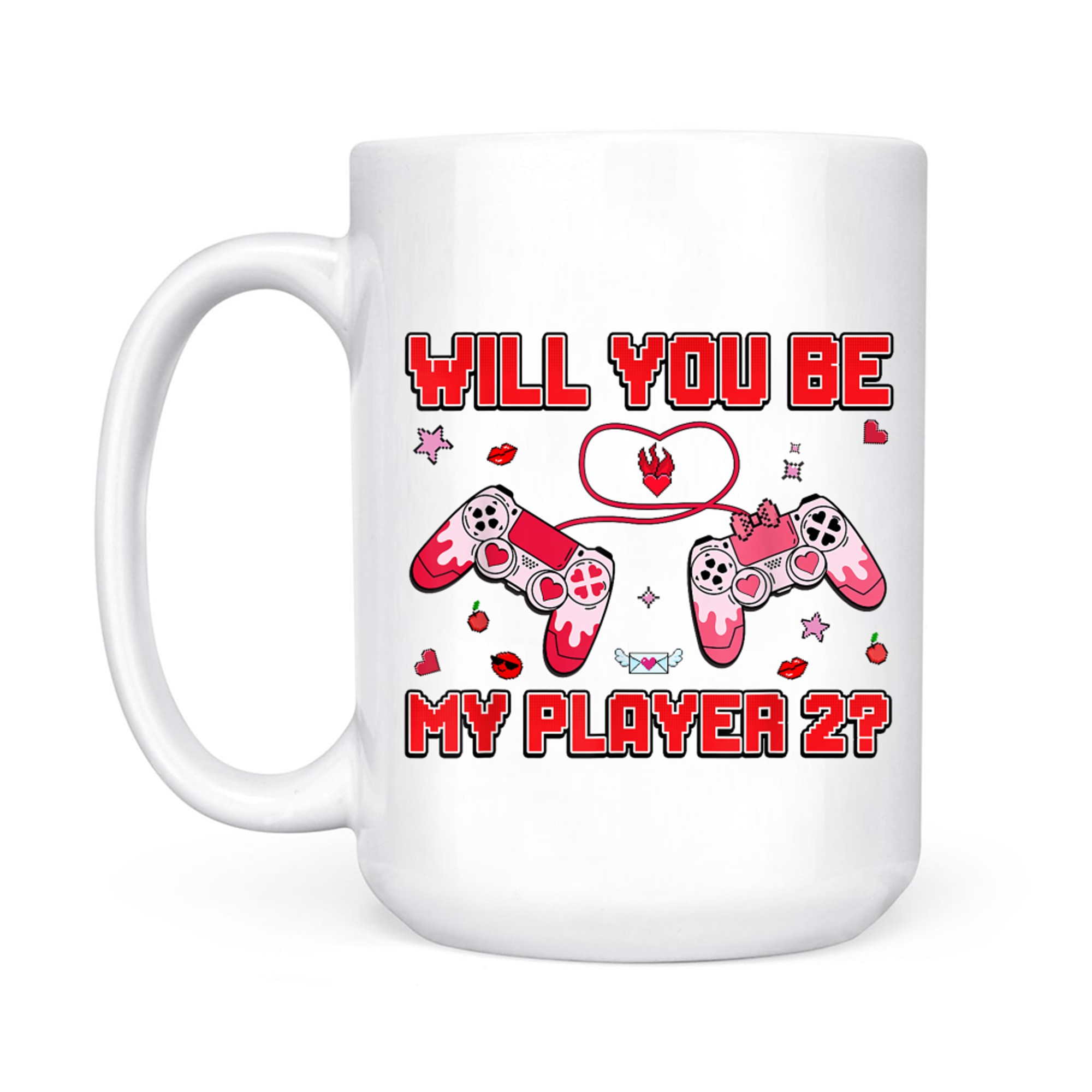 Will You Be My Player Valentines Day Retro Gamer Mug