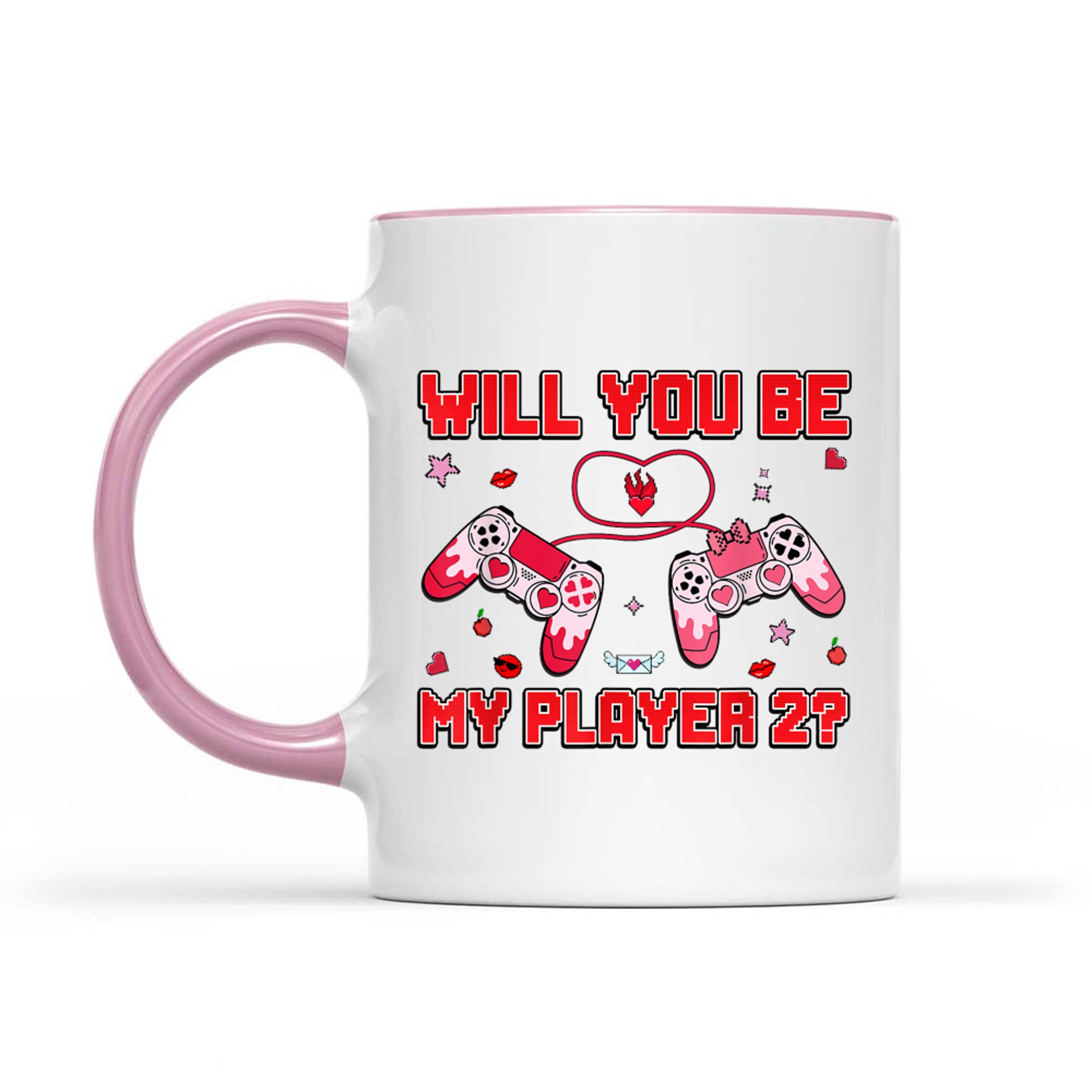 Will You Be My Player Valentines Day Retro Gamer Mug