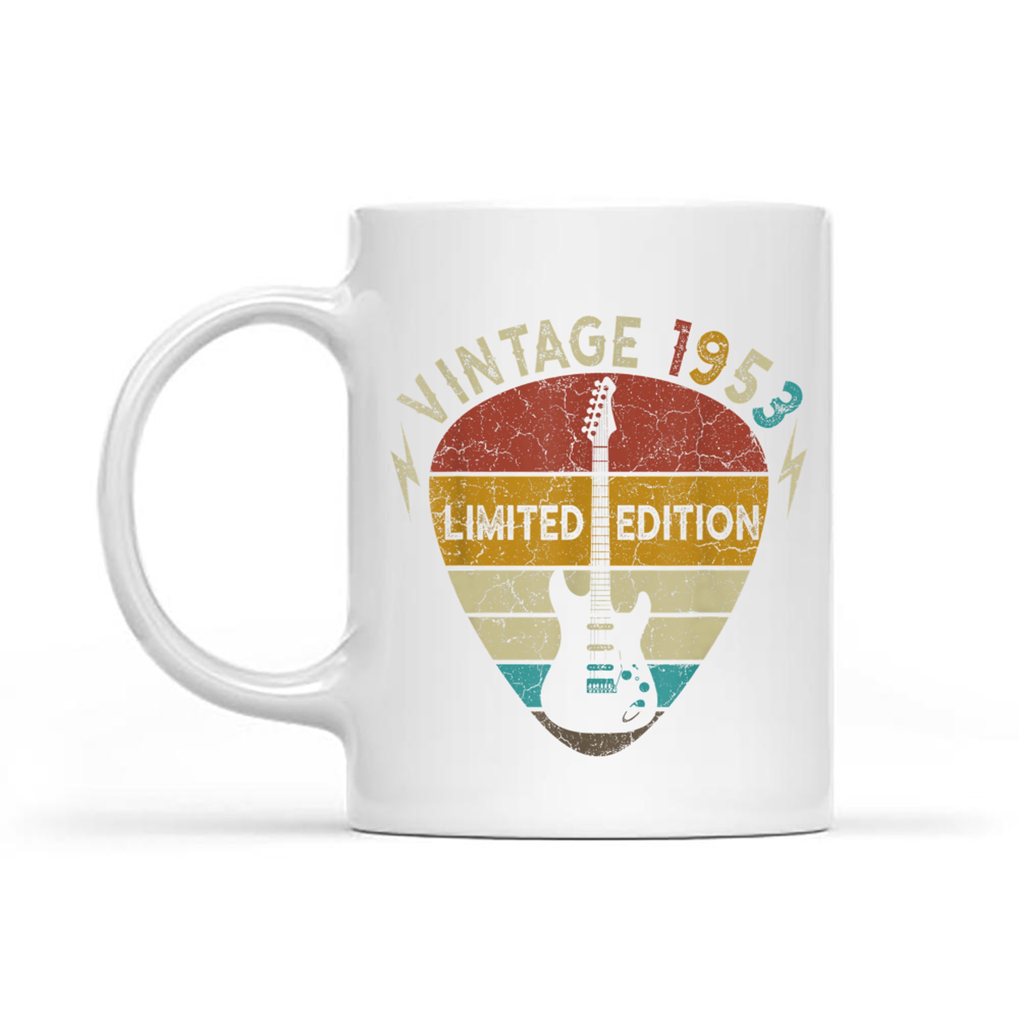 Years Old Gift Vintage Guitar Lover 72th Birthday Mug