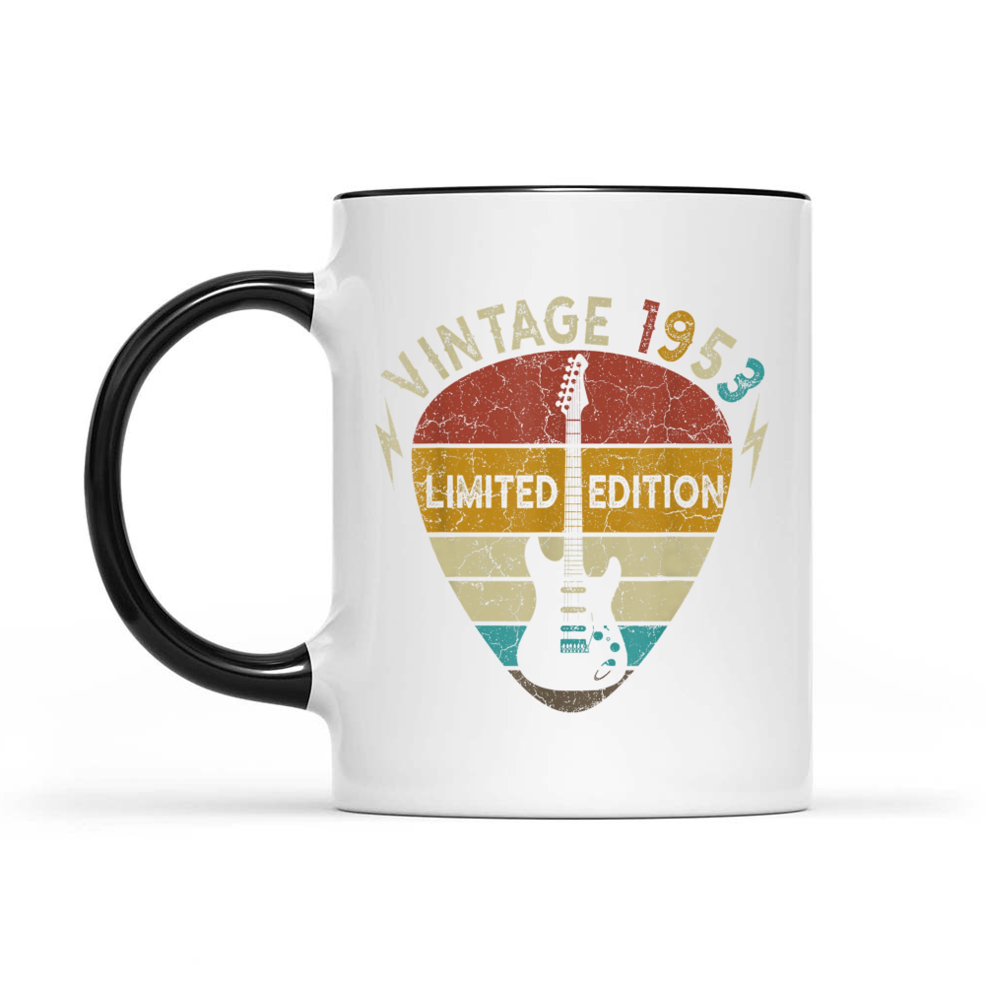 Years Old Gift Vintage Guitar Lover 72th Birthday Mug