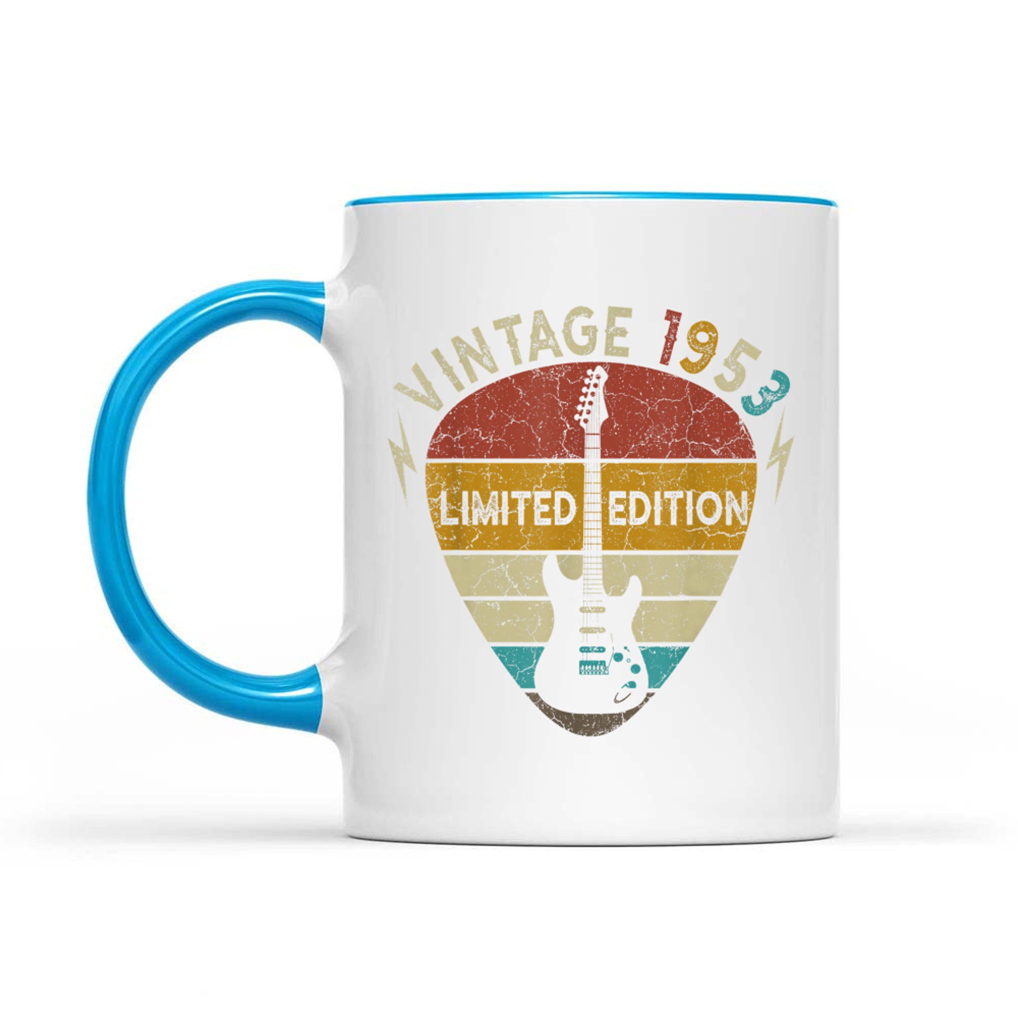 Years Old Gift Vintage Guitar Lover 72th Birthday Mug