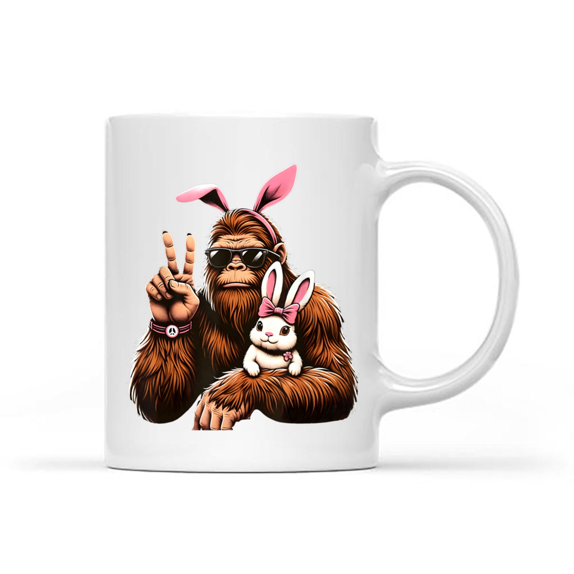 Bigfoot Bunny Funny Easter Day Sasquatch Mug