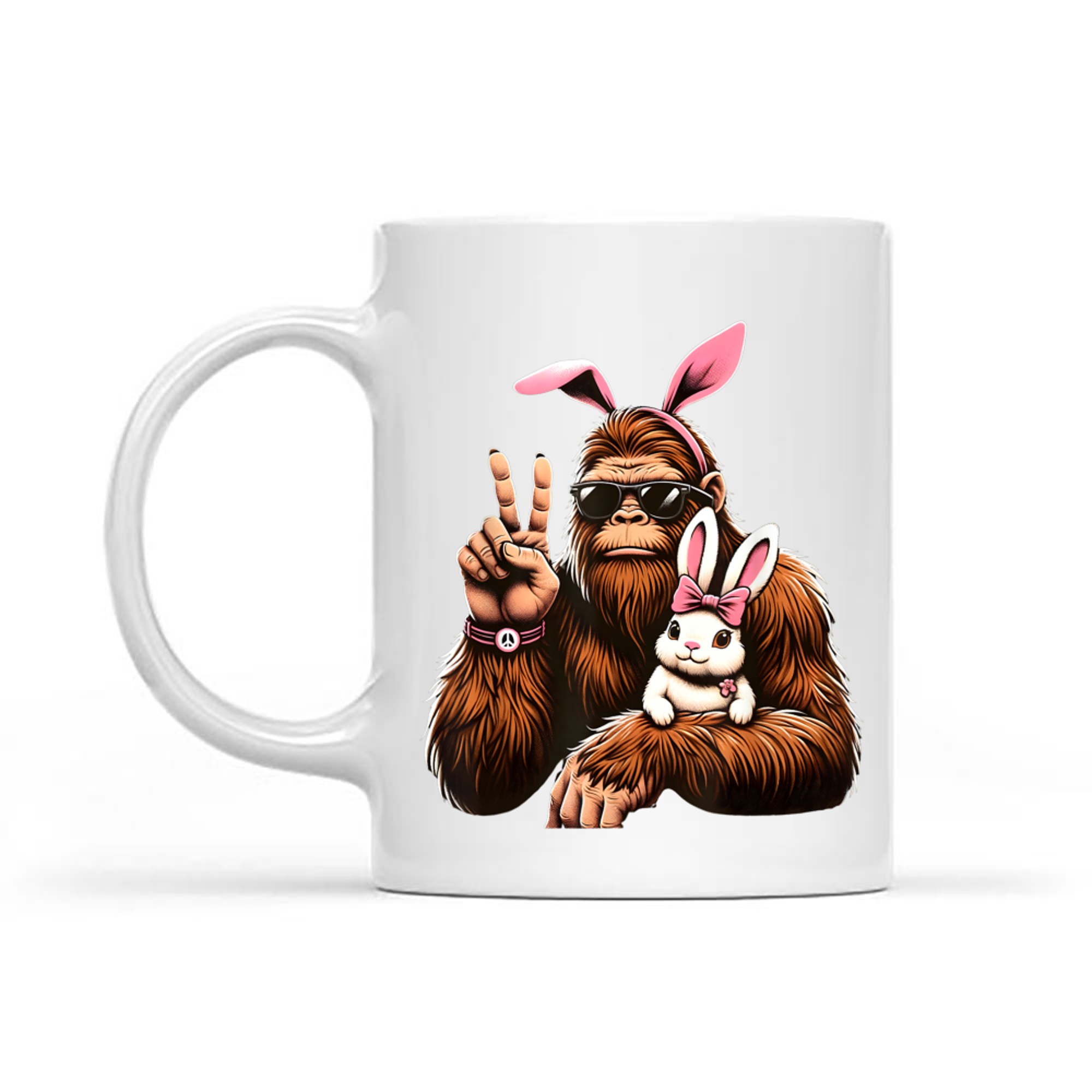 Bigfoot Bunny Funny Easter Day Sasquatch Mug