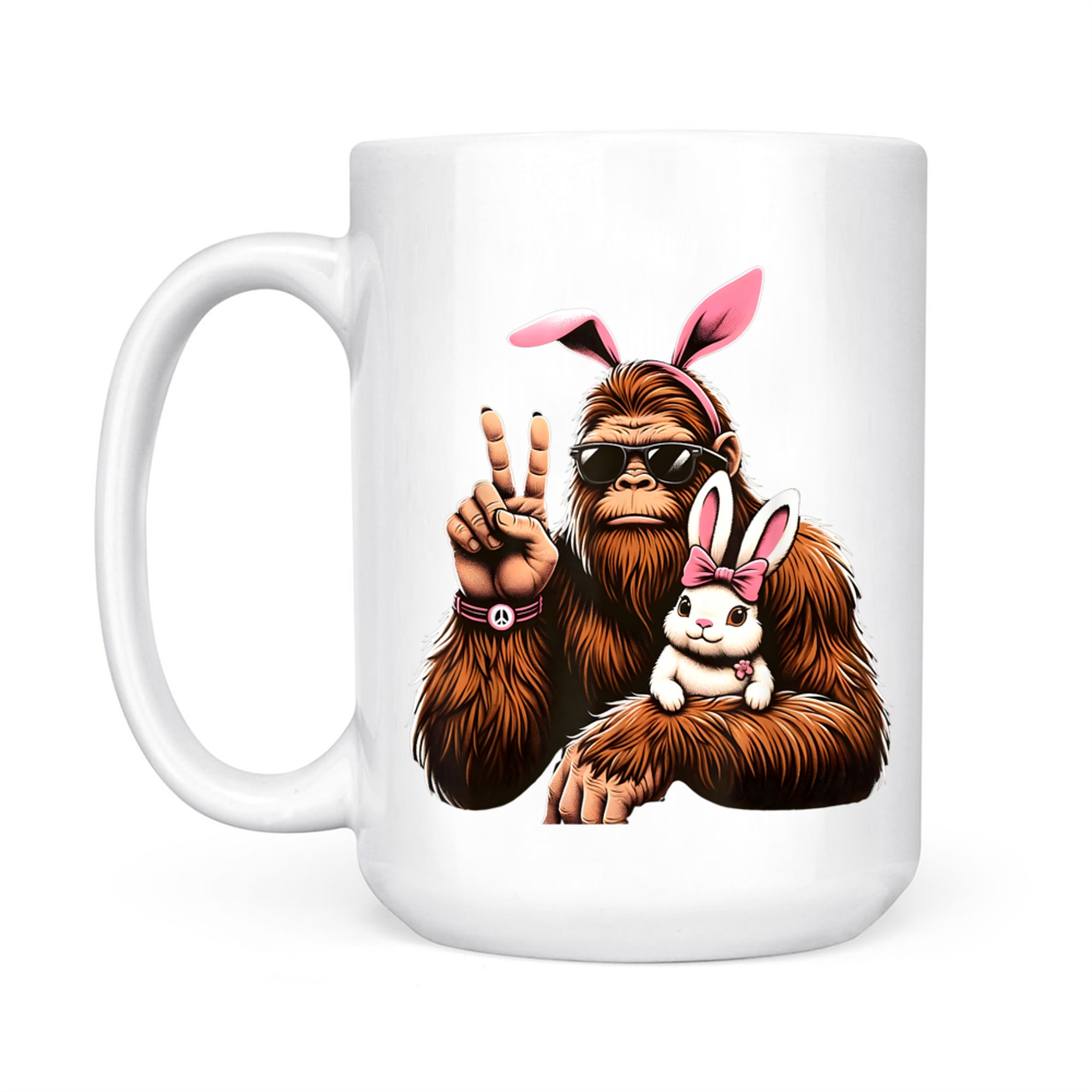 Bigfoot Bunny Funny Easter Day Sasquatch Mug