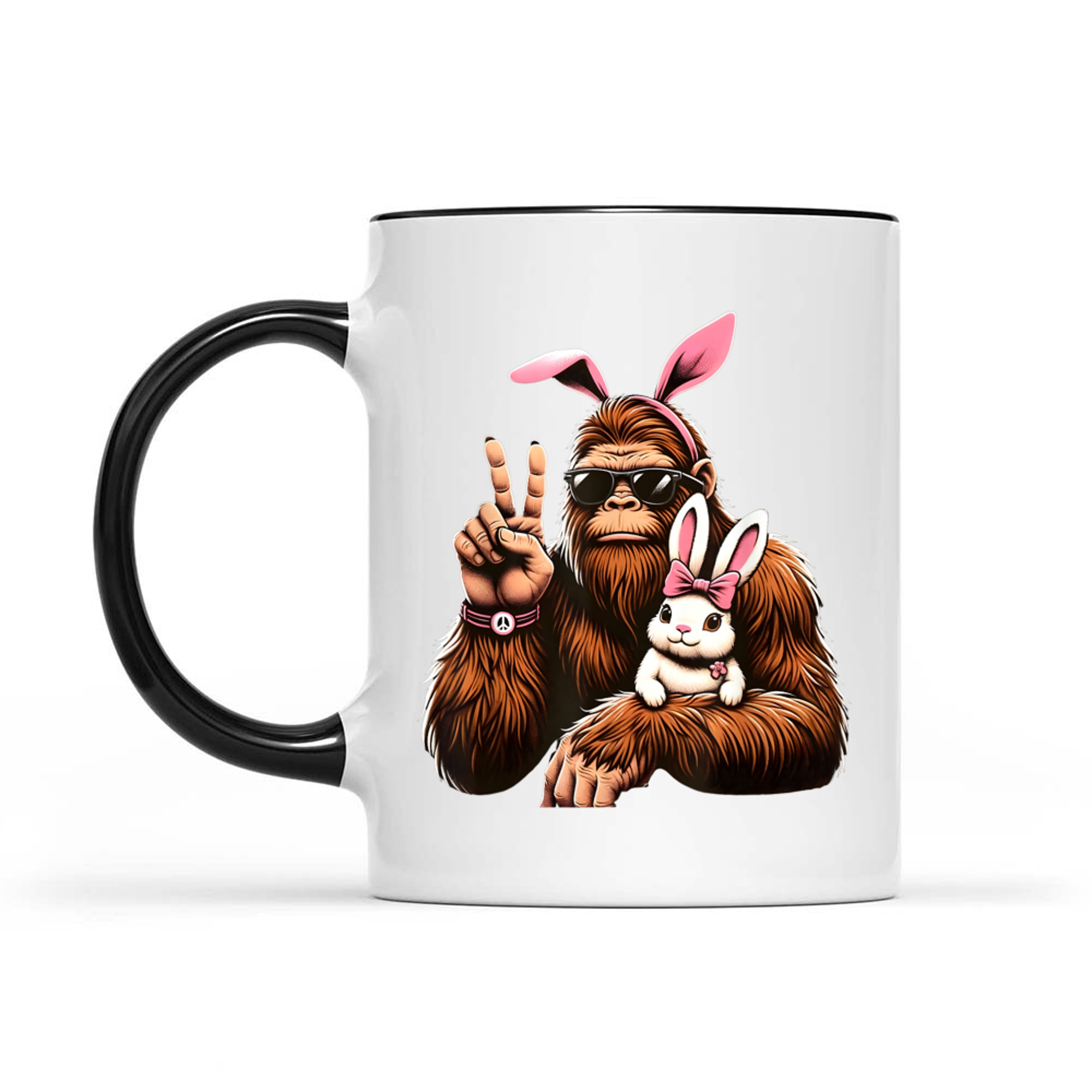 Bigfoot Bunny Funny Easter Day Sasquatch Mug