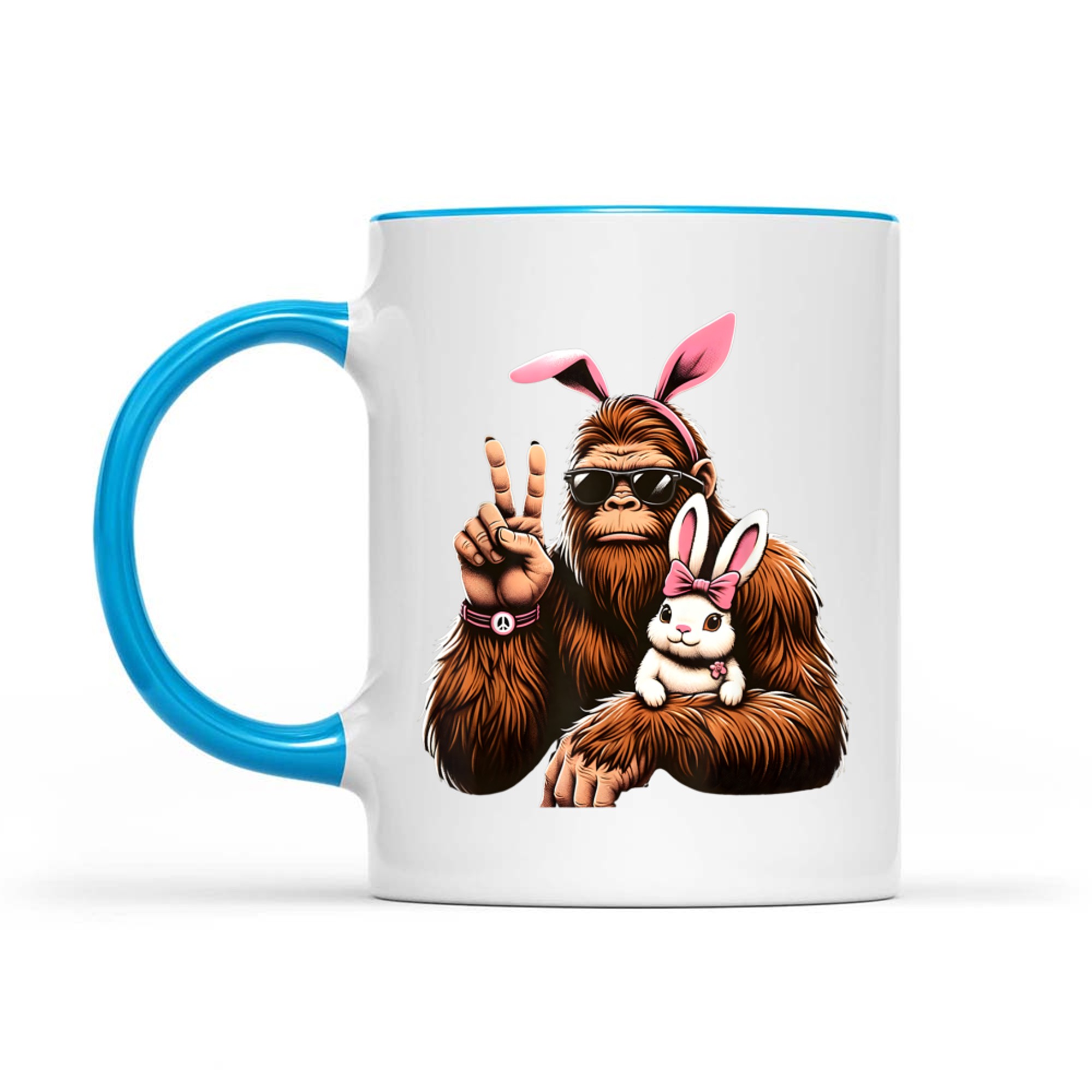 Bigfoot Bunny Funny Easter Day Sasquatch Mug
