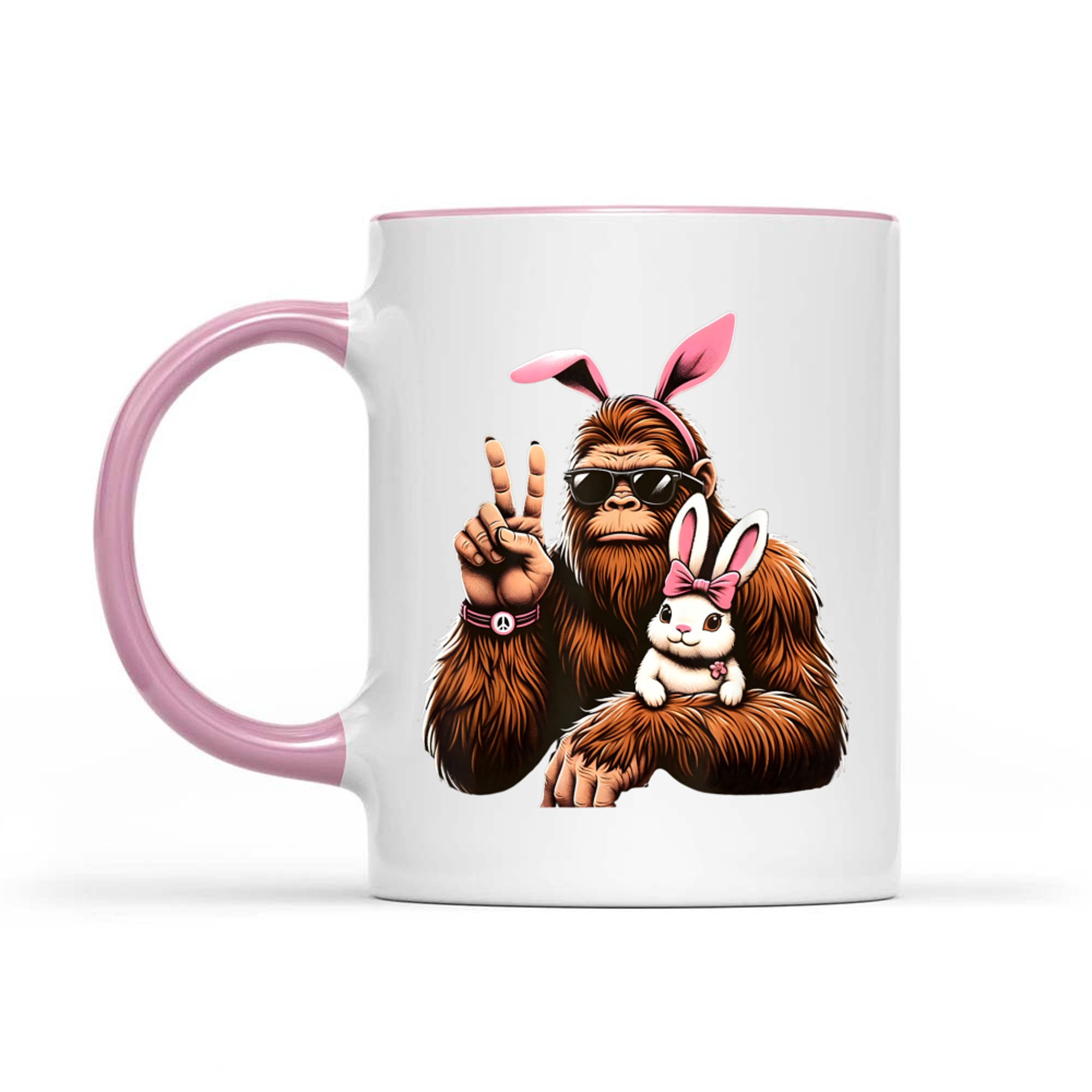 Bigfoot Bunny Funny Easter Day Sasquatch Mug