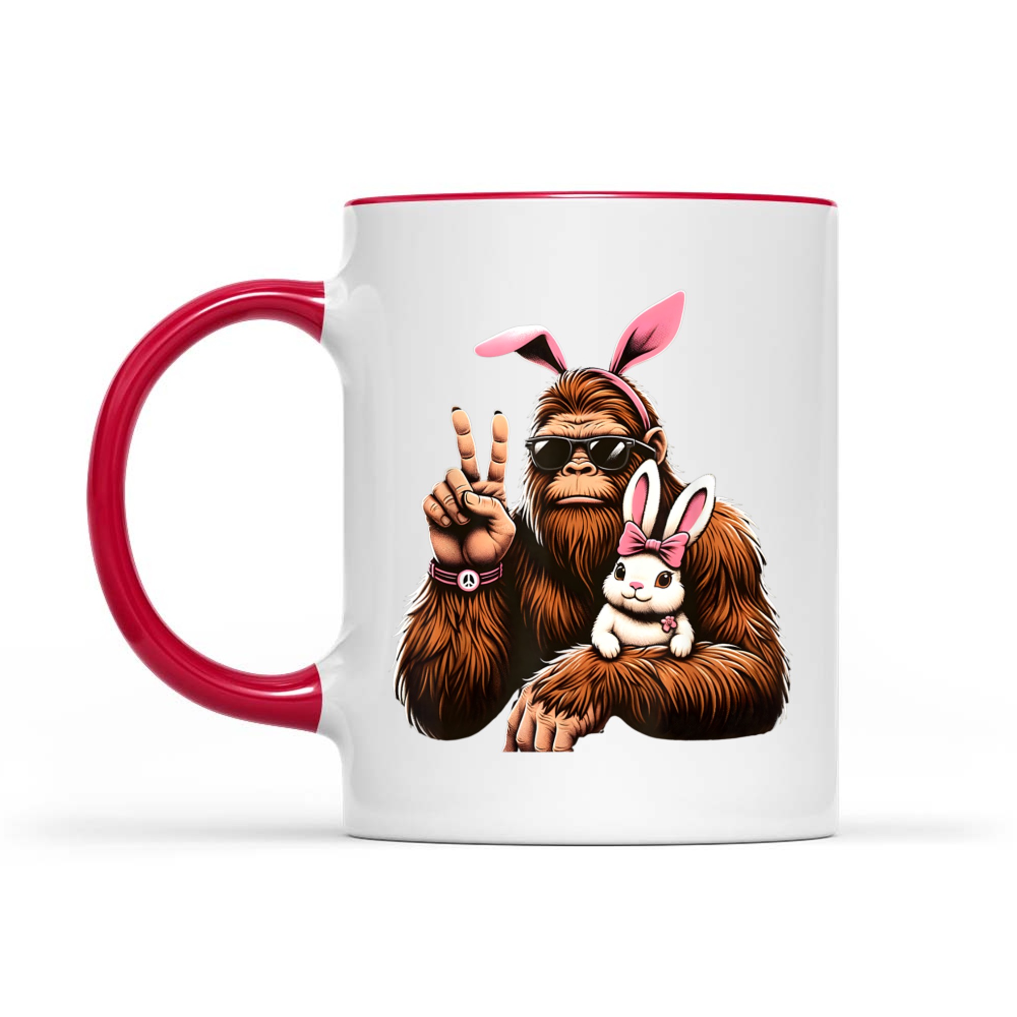 Bigfoot Bunny Funny Easter Day Sasquatch Mug